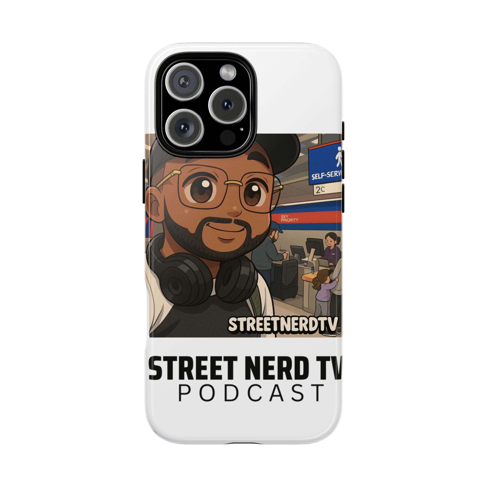 Podcast Phone Case | Tough Cases for Street Nerd TV Lovers, Geek Gifts, Decorative Tech Accessories, Durable Mobile Covers, Unique Gadgets