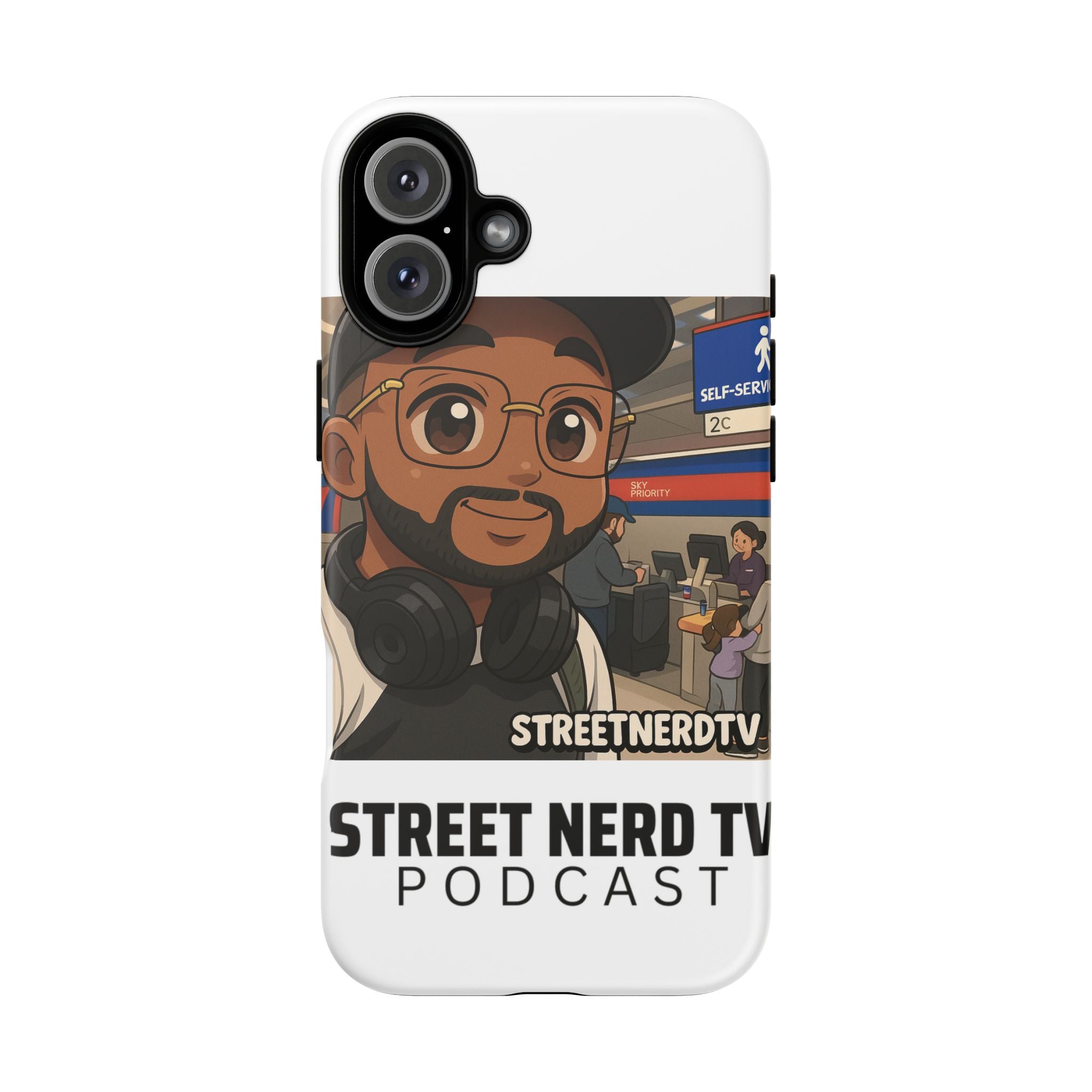 Podcast Phone Case | Tough Cases for Street Nerd TV Lovers, Geek Gifts, Decorative Tech Accessories, Durable Mobile Covers, Unique Gadgets