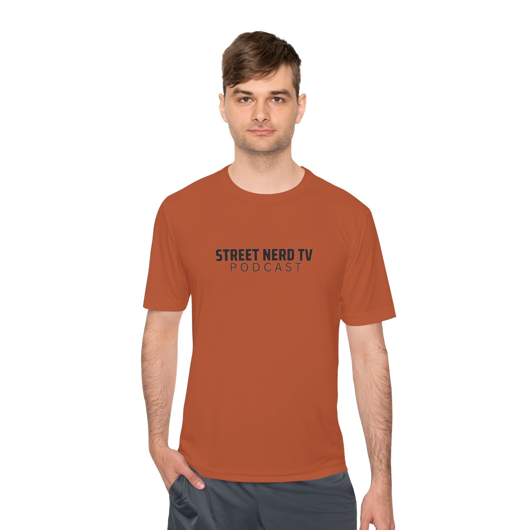 Street Nerd TV Podcast Tee - Unisex Moisture Wicking Athletic Shirt, Workout Top, Casual Wear, Gift for Podcasters, Cool Summer Apparel