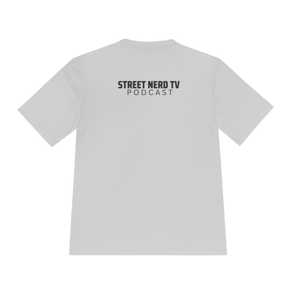 Street Nerd TV Podcast Tee - Unisex Moisture Wicking Athletic Shirt, Workout Top, Casual Wear, Gift for Podcasters, Cool Summer Apparel