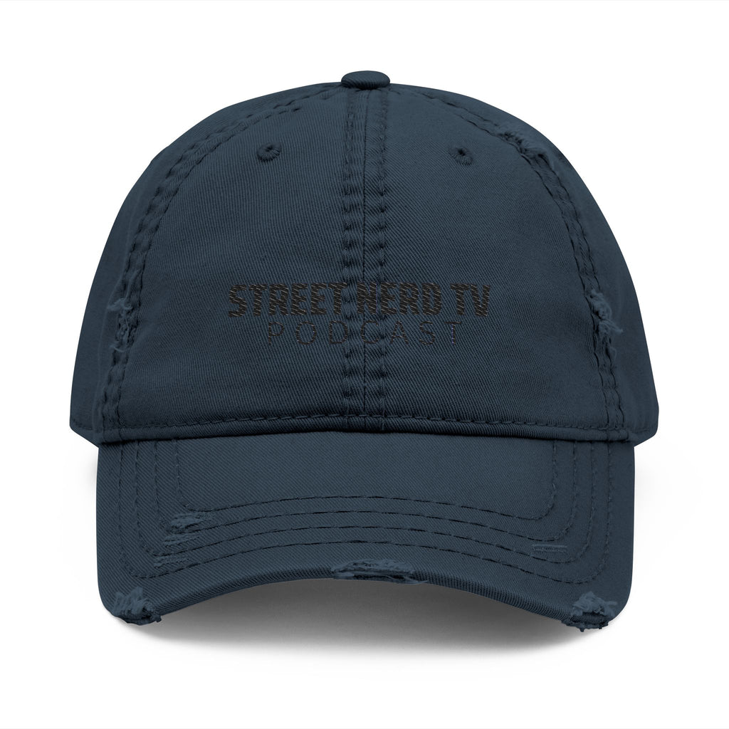 Embroidered Distressed Dad Hat - Casual Style, Unique Gift, Outdoor Accessory, Trendy Headwear, Podcast Merchandise