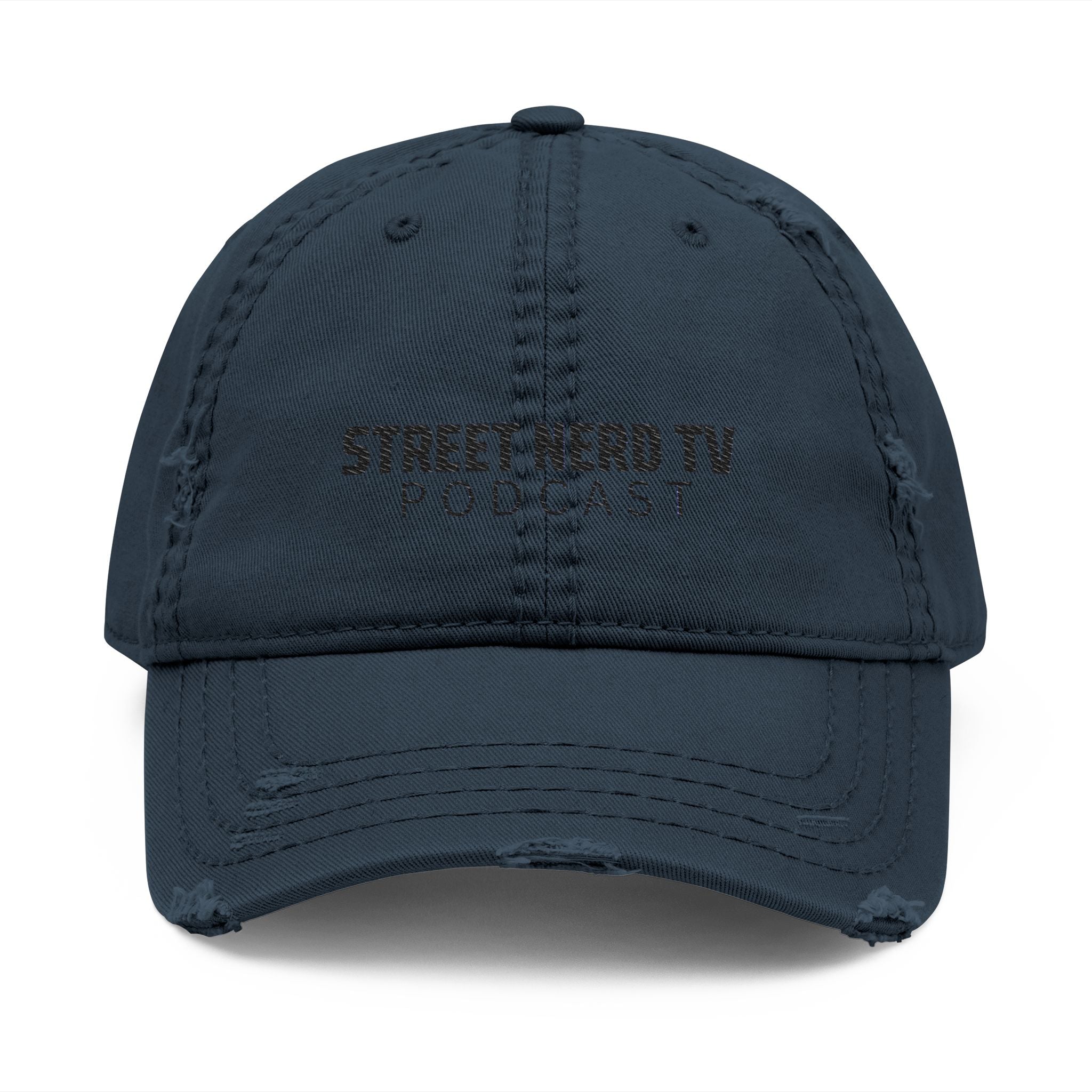 Embroidered Distressed Dad Hat - Casual Style, Unique Gift, Outdoor Accessory, Trendy Headwear, Podcast Merchandise