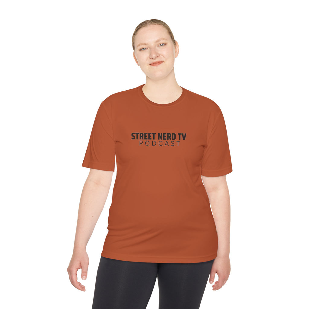 Street Nerd TV Podcast Tee - Unisex Moisture Wicking Athletic Shirt, Workout Top, Casual Wear, Gift for Podcasters, Cool Summer Apparel
