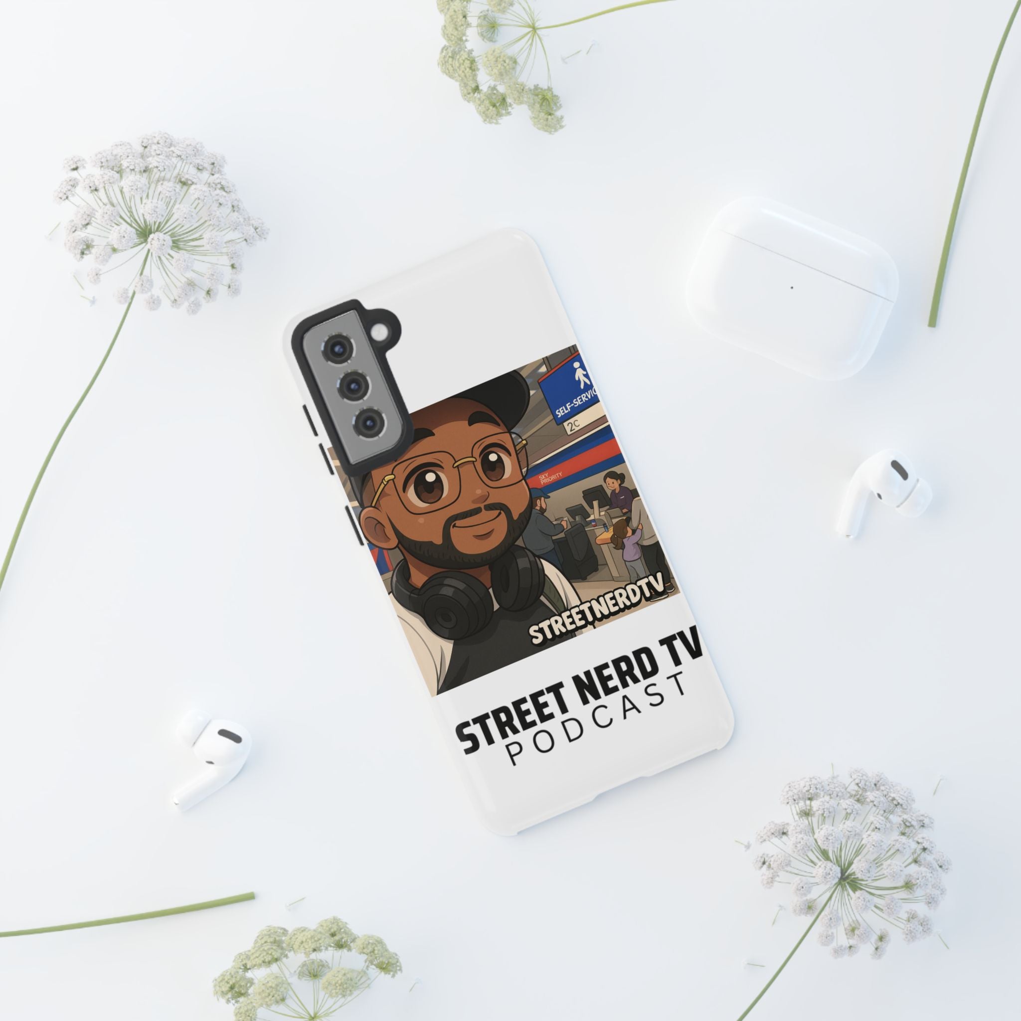 Podcast Phone Case | Tough Cases for Street Nerd TV Lovers, Geek Gifts, Decorative Tech Accessories, Durable Mobile Covers, Unique Gadgets
