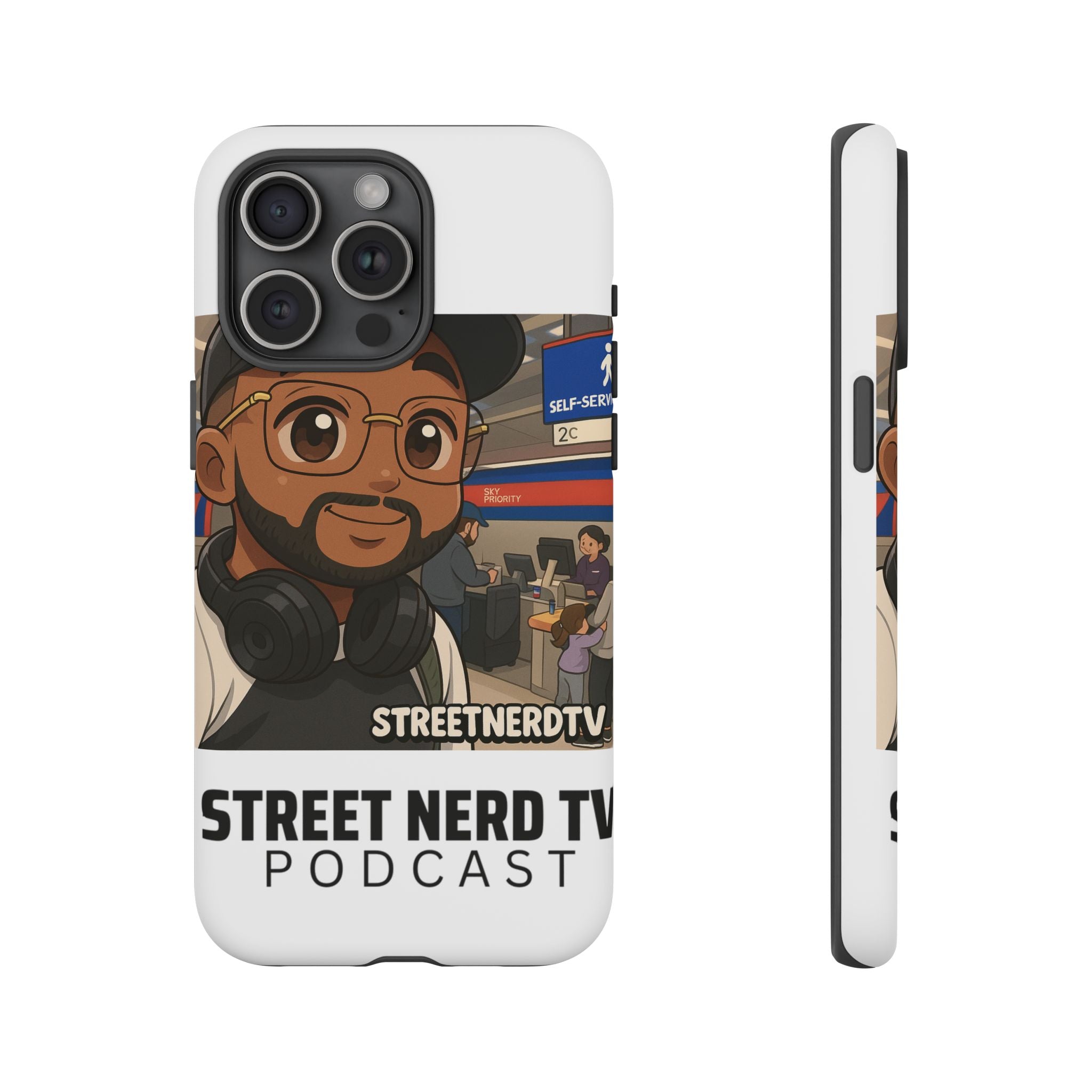 Podcast Phone Case | Tough Cases for Street Nerd TV Lovers, Geek Gifts, Decorative Tech Accessories, Durable Mobile Covers, Unique Gadgets
