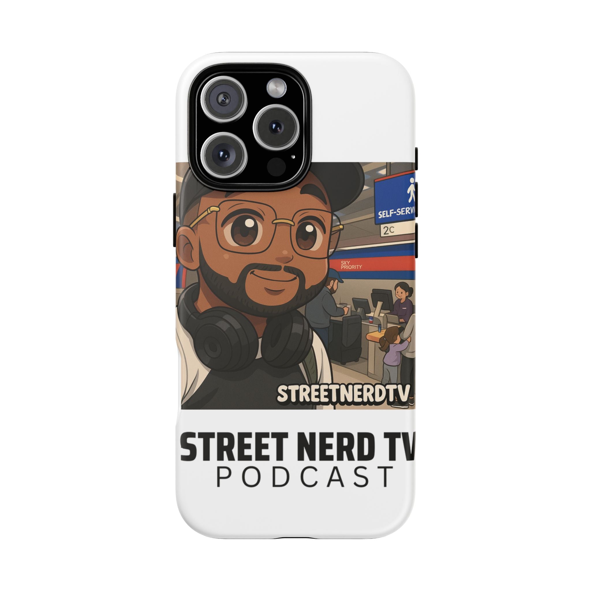 Podcast Phone Case | Tough Cases for Street Nerd TV Lovers, Geek Gifts, Decorative Tech Accessories, Durable Mobile Covers, Unique Gadgets