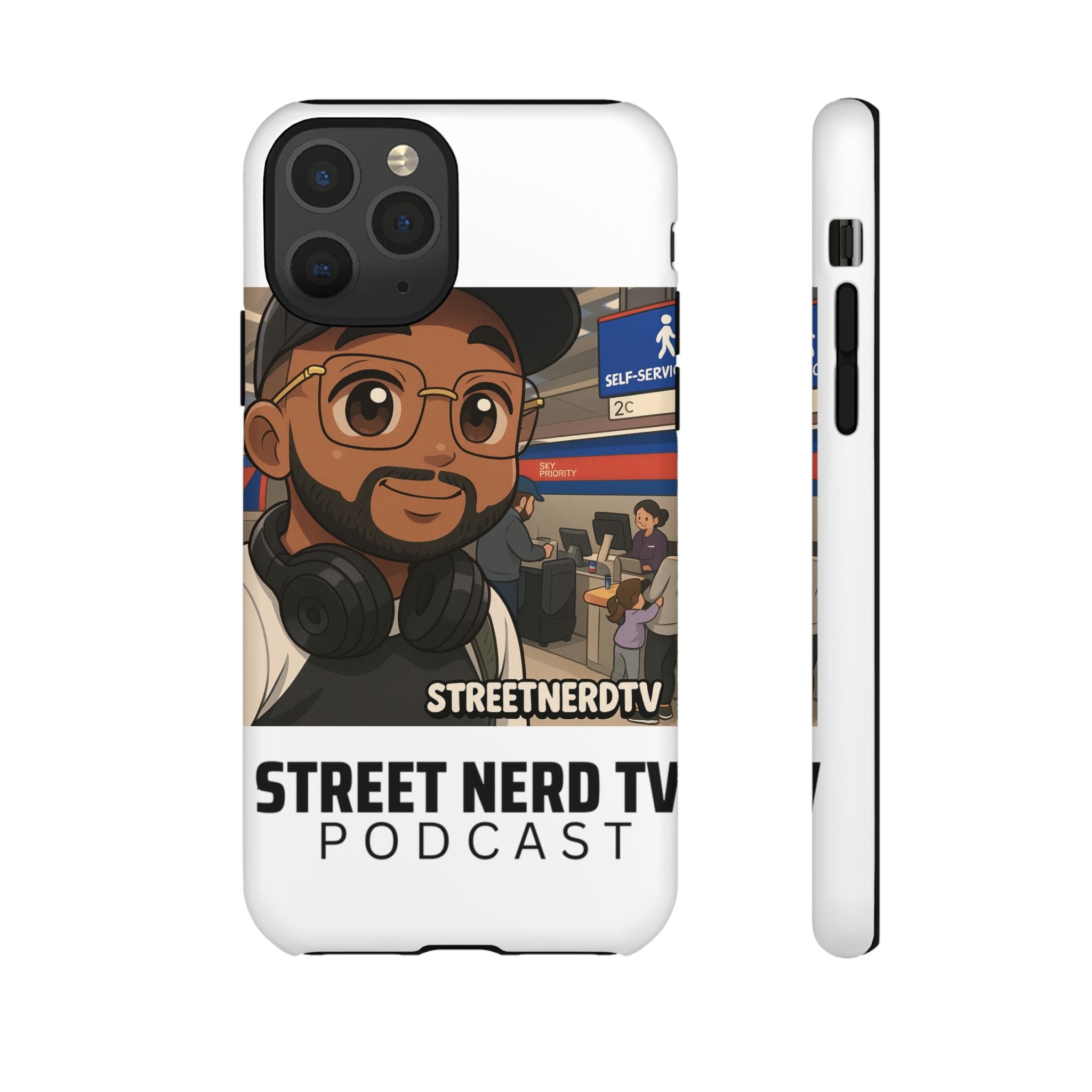 Podcast Phone Case | Tough Cases for Street Nerd TV Lovers, Geek Gifts, Decorative Tech Accessories, Durable Mobile Covers, Unique Gadgets