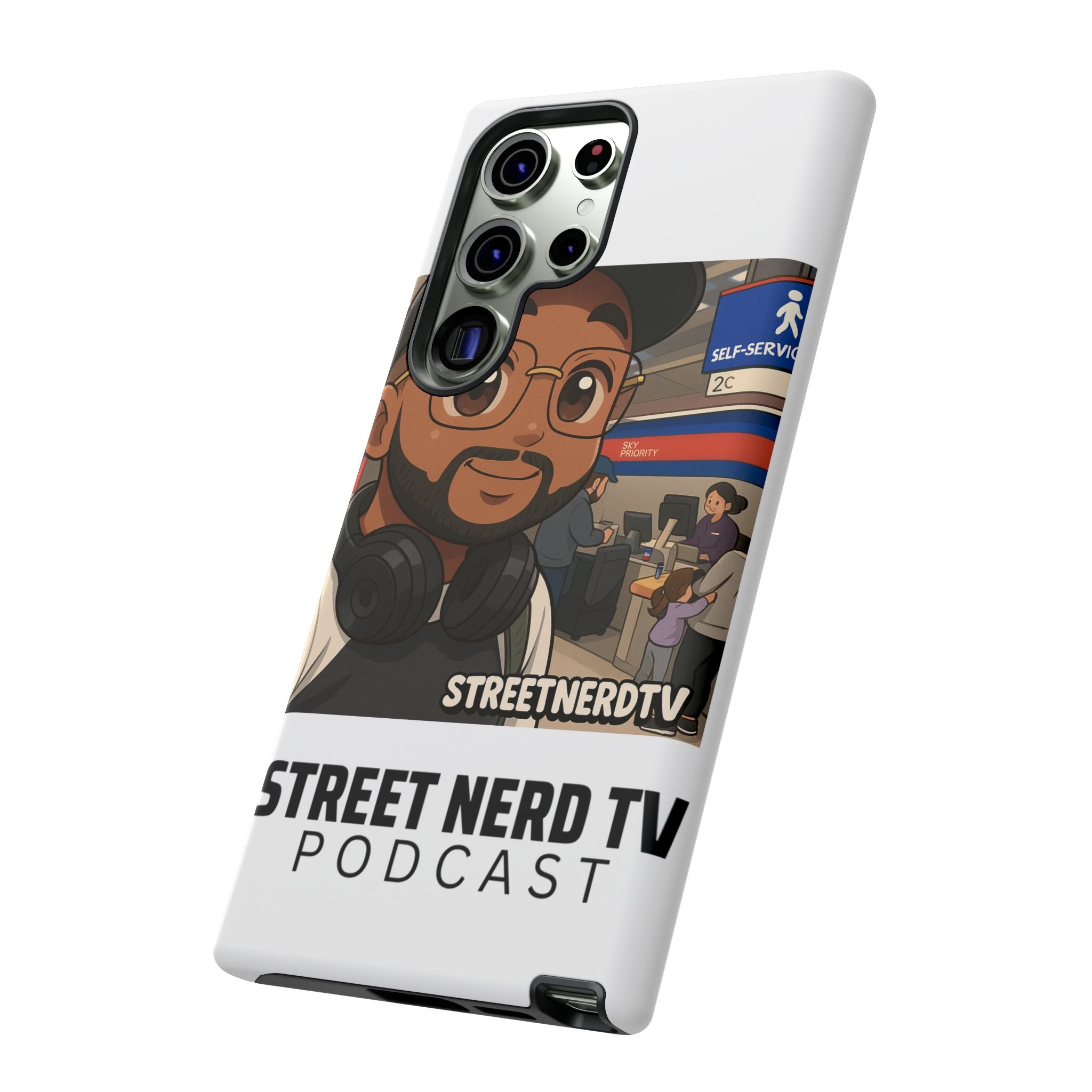 Podcast Phone Case | Tough Cases for Street Nerd TV Lovers, Geek Gifts, Decorative Tech Accessories, Durable Mobile Covers, Unique Gadgets