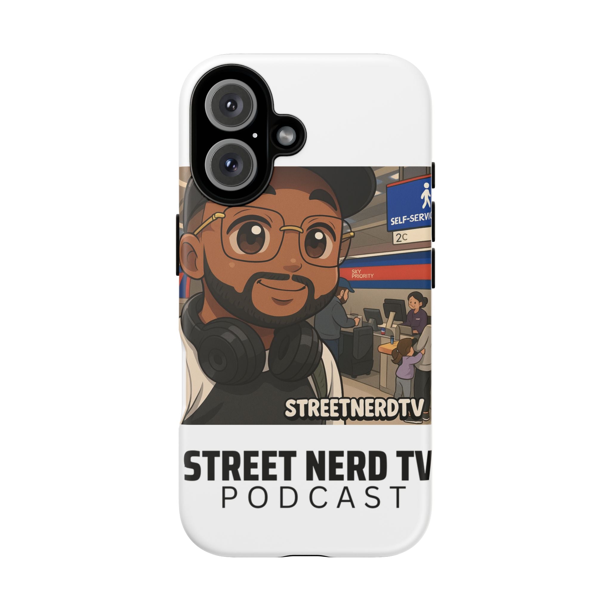 Podcast Phone Case | Tough Cases for Street Nerd TV Lovers, Geek Gifts, Decorative Tech Accessories, Durable Mobile Covers, Unique Gadgets