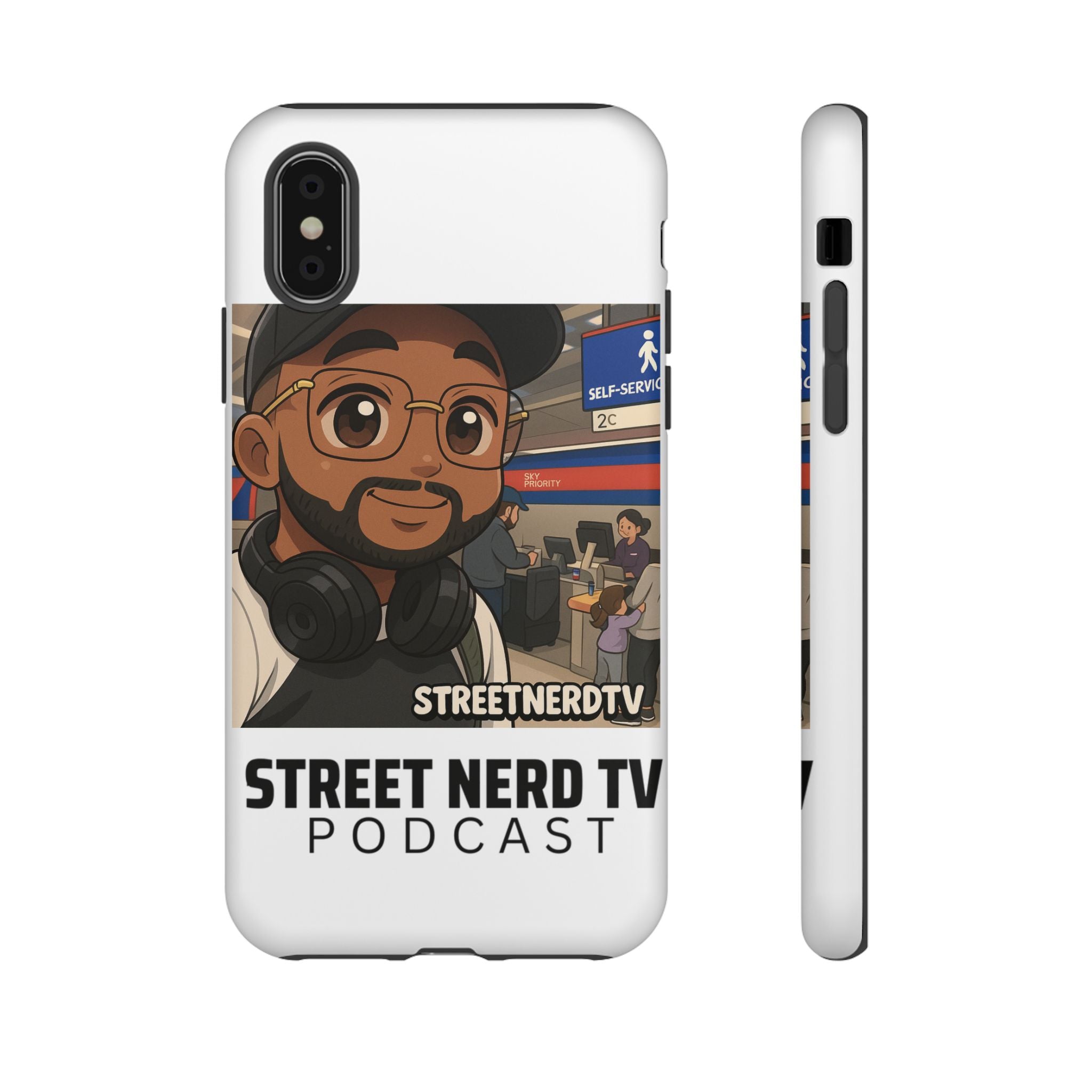 Podcast Phone Case | Tough Cases for Street Nerd TV Lovers, Geek Gifts, Decorative Tech Accessories, Durable Mobile Covers, Unique Gadgets