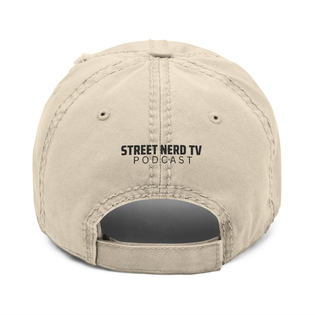 Embroidered Distressed Dad Hat - Casual Style, Unique Gift, Outdoor Accessory, Trendy Headwear, Podcast Merchandise