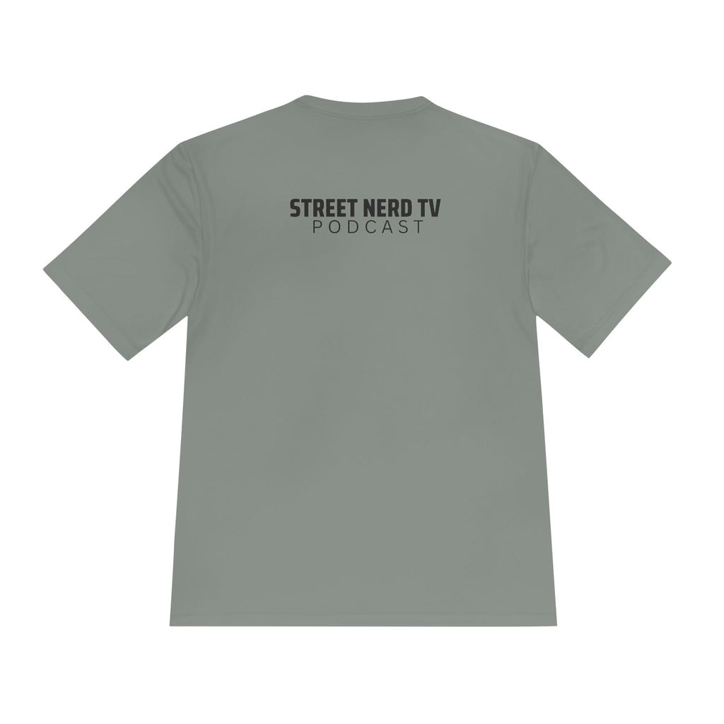 Street Nerd TV Podcast Tee - Unisex Moisture Wicking Athletic Shirt, Workout Top, Casual Wear, Gift for Podcasters, Cool Summer Apparel