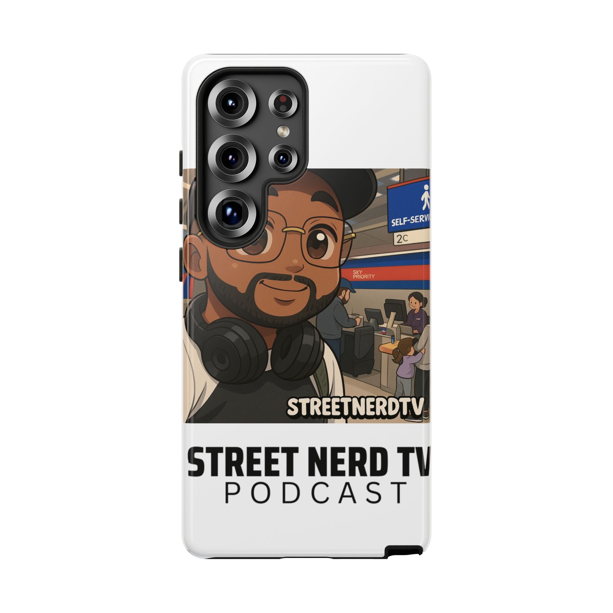 Podcast Phone Case | Tough Cases for Street Nerd TV Lovers, Geek Gifts, Decorative Tech Accessories, Durable Mobile Covers, Unique Gadgets