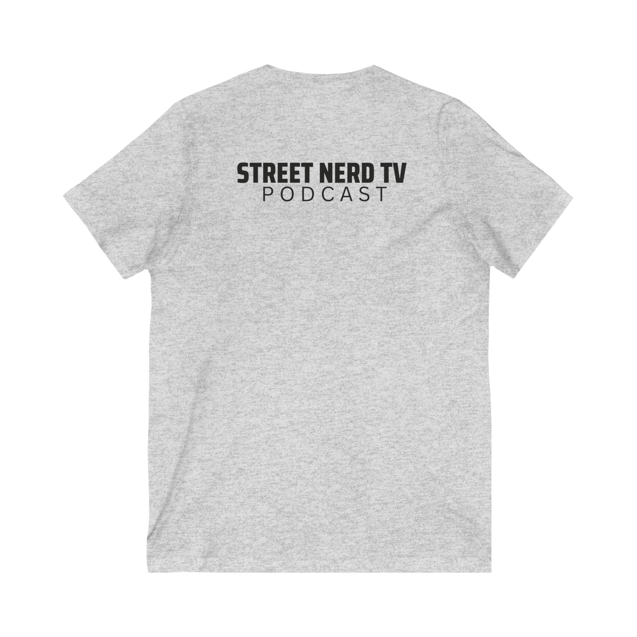 Street Nerd TV V-Neck Tee, Casual Graphic Tee, Podcast Merchandise, Gift for Fans, Comfortable Everyday Wear
