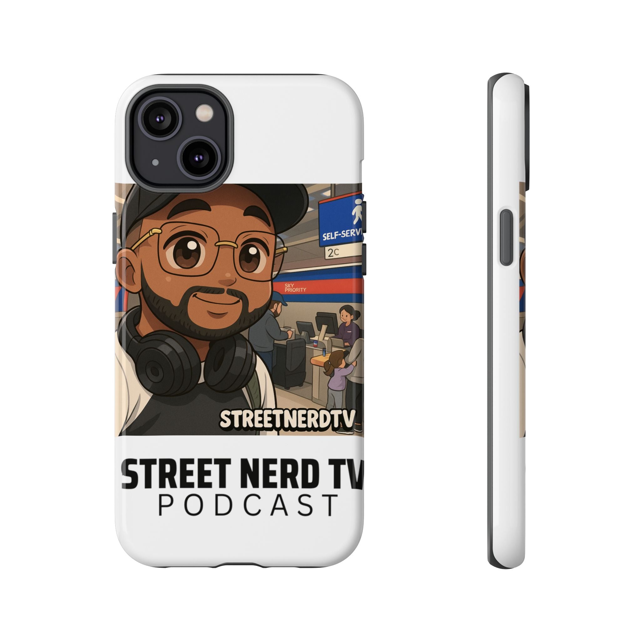 Podcast Phone Case | Tough Cases for Street Nerd TV Lovers, Geek Gifts, Decorative Tech Accessories, Durable Mobile Covers, Unique Gadgets