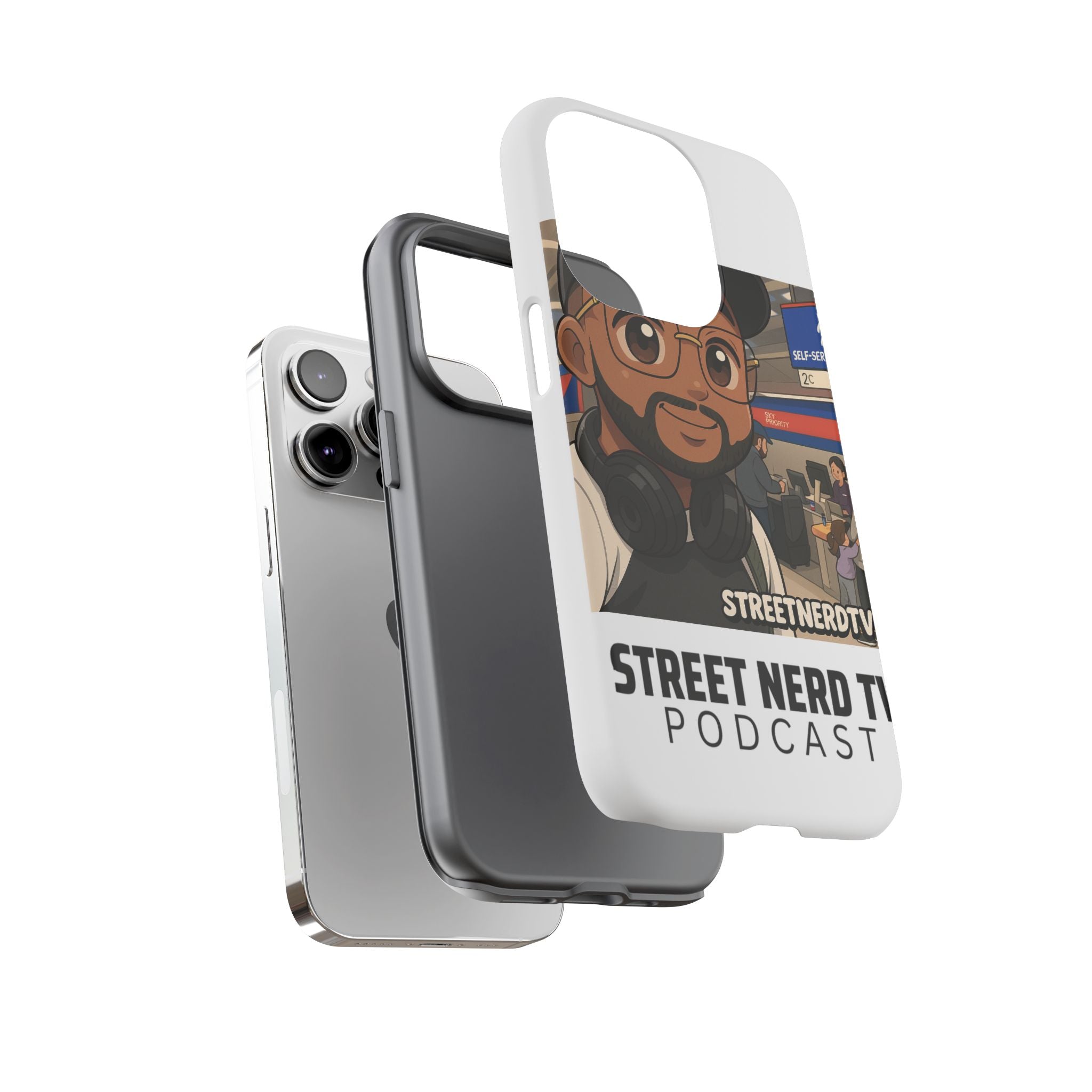 Podcast Phone Case | Tough Cases for Street Nerd TV Lovers, Geek Gifts, Decorative Tech Accessories, Durable Mobile Covers, Unique Gadgets
