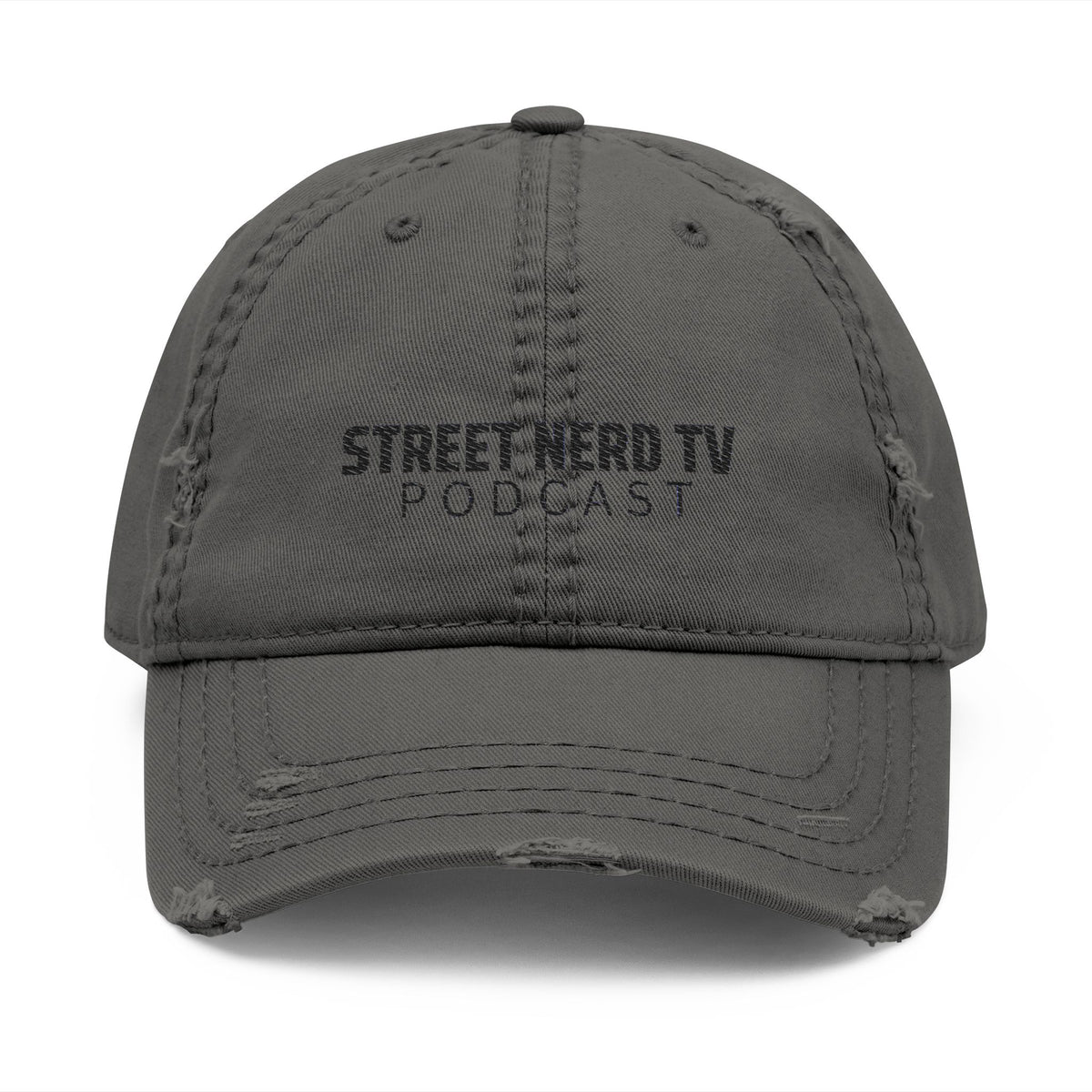 Embroidered Distressed Dad Hat - Casual Style, Unique Gift, Outdoor Accessory, Trendy Headwear, Podcast Merchandise