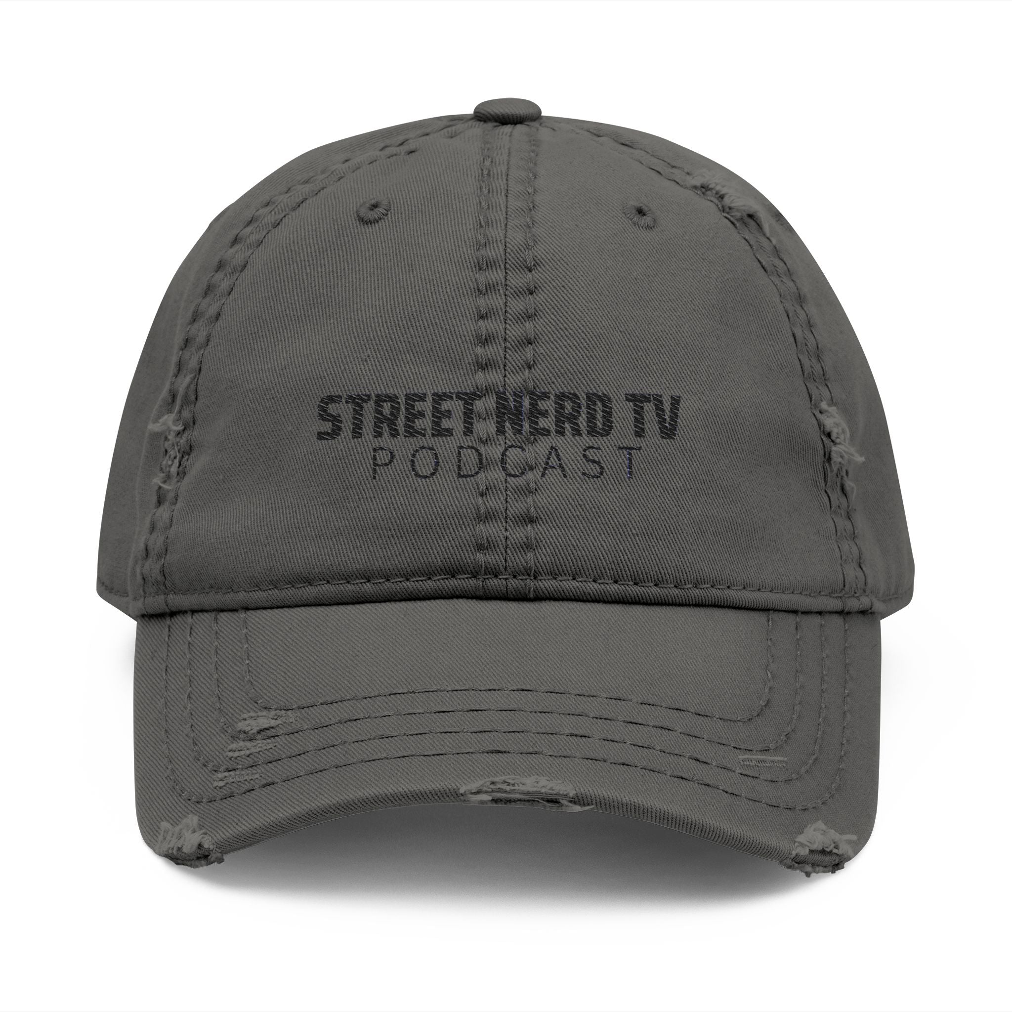 Embroidered Distressed Dad Hat - Casual Style, Unique Gift, Outdoor Accessory, Trendy Headwear, Podcast Merchandise