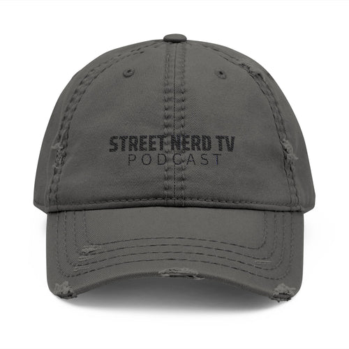 Embroidered Distressed Dad Hat - Casual Style, Unique Gift, Outdoor Accessory, Trendy Headwear, Podcast Merchandise