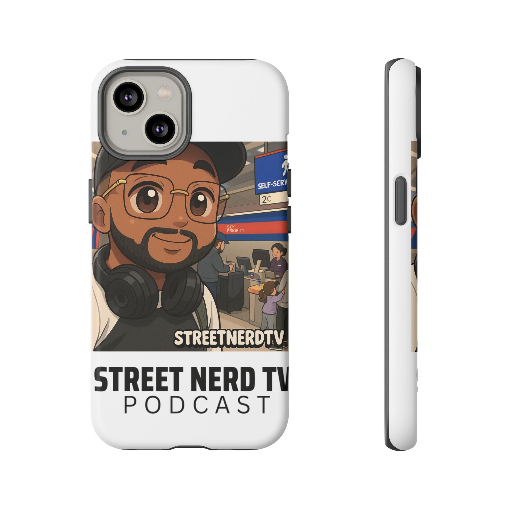 Podcast Phone Case | Tough Cases for Street Nerd TV Lovers, Geek Gifts, Decorative Tech Accessories, Durable Mobile Covers, Unique Gadgets