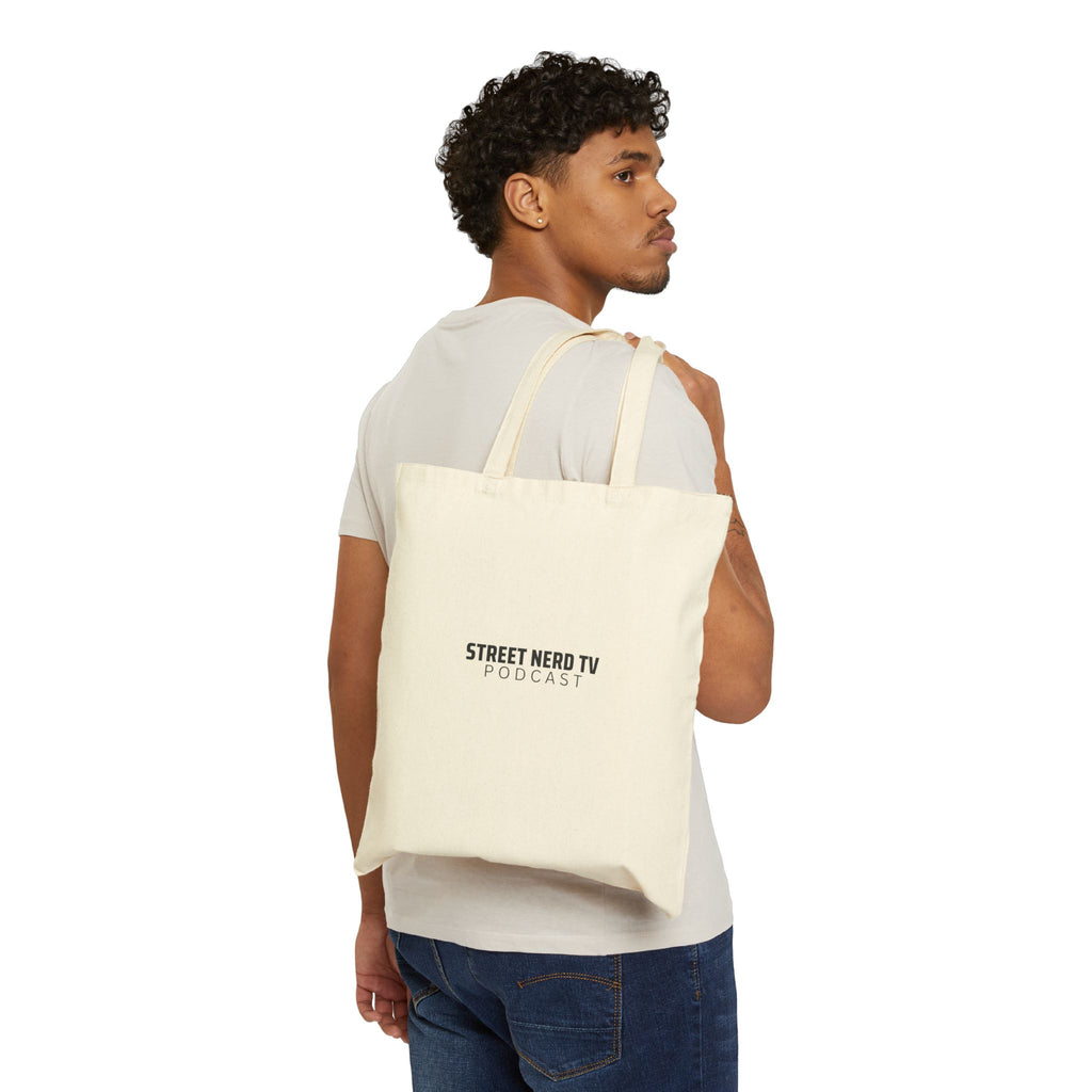 Stylish Cotton Canvas Tote Bag, Perfect for Shopping, Beach, Gym, Podcast Fan Gifts, Eco-Friendly Reusable Bag