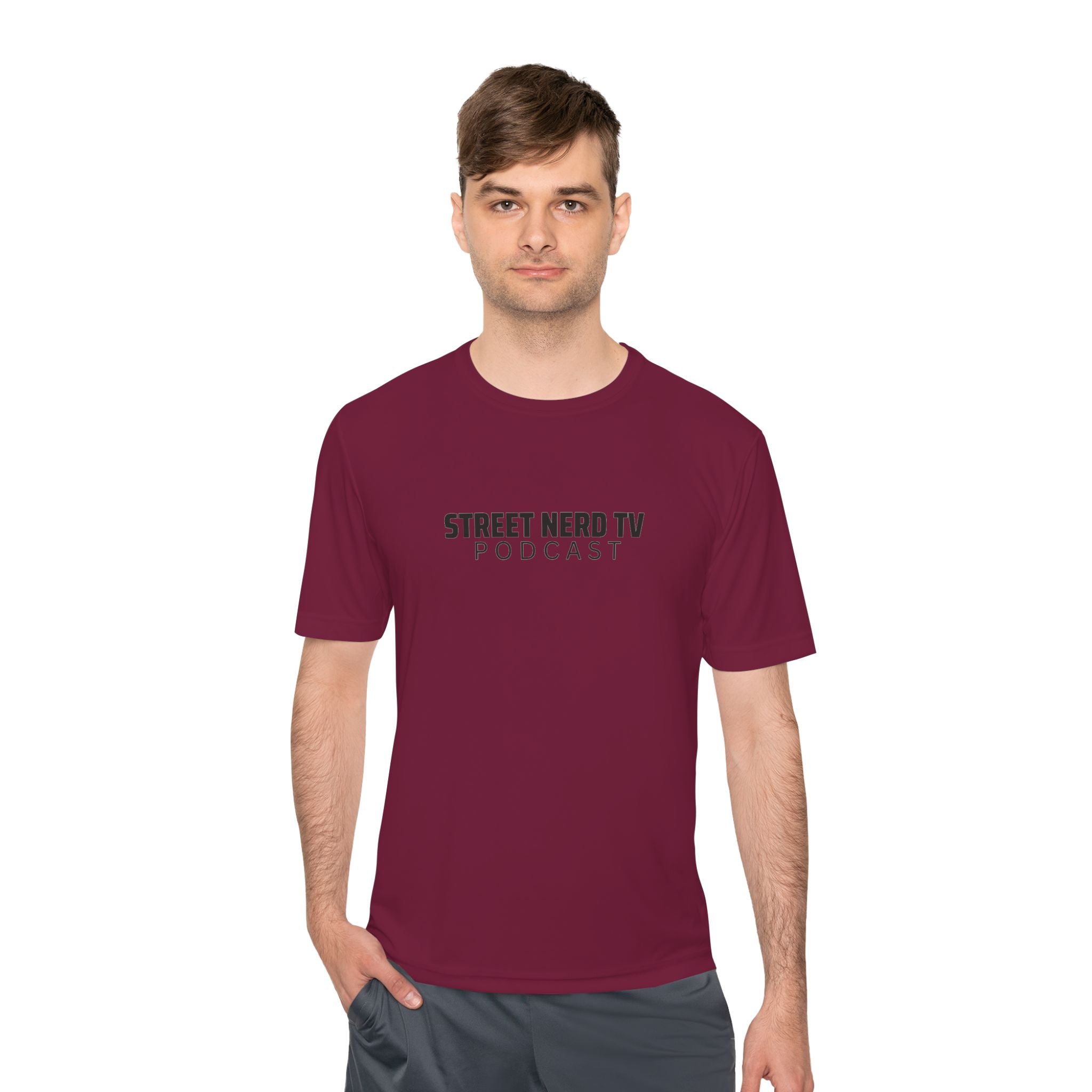 Street Nerd TV Podcast Tee - Unisex Moisture Wicking Athletic Shirt, Workout Top, Casual Wear, Gift for Podcasters, Cool Summer Apparel