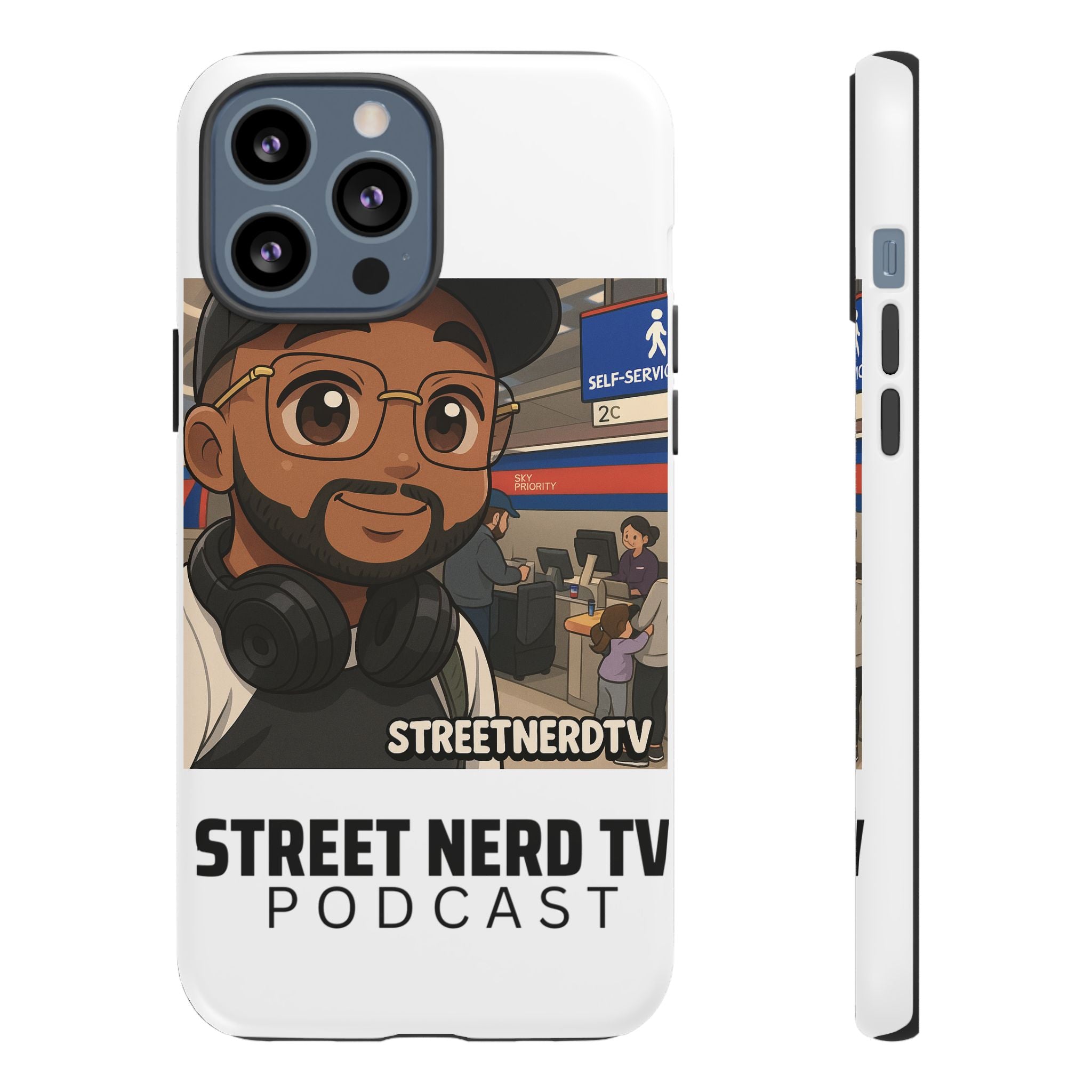Podcast Phone Case | Tough Cases for Street Nerd TV Lovers, Geek Gifts, Decorative Tech Accessories, Durable Mobile Covers, Unique Gadgets