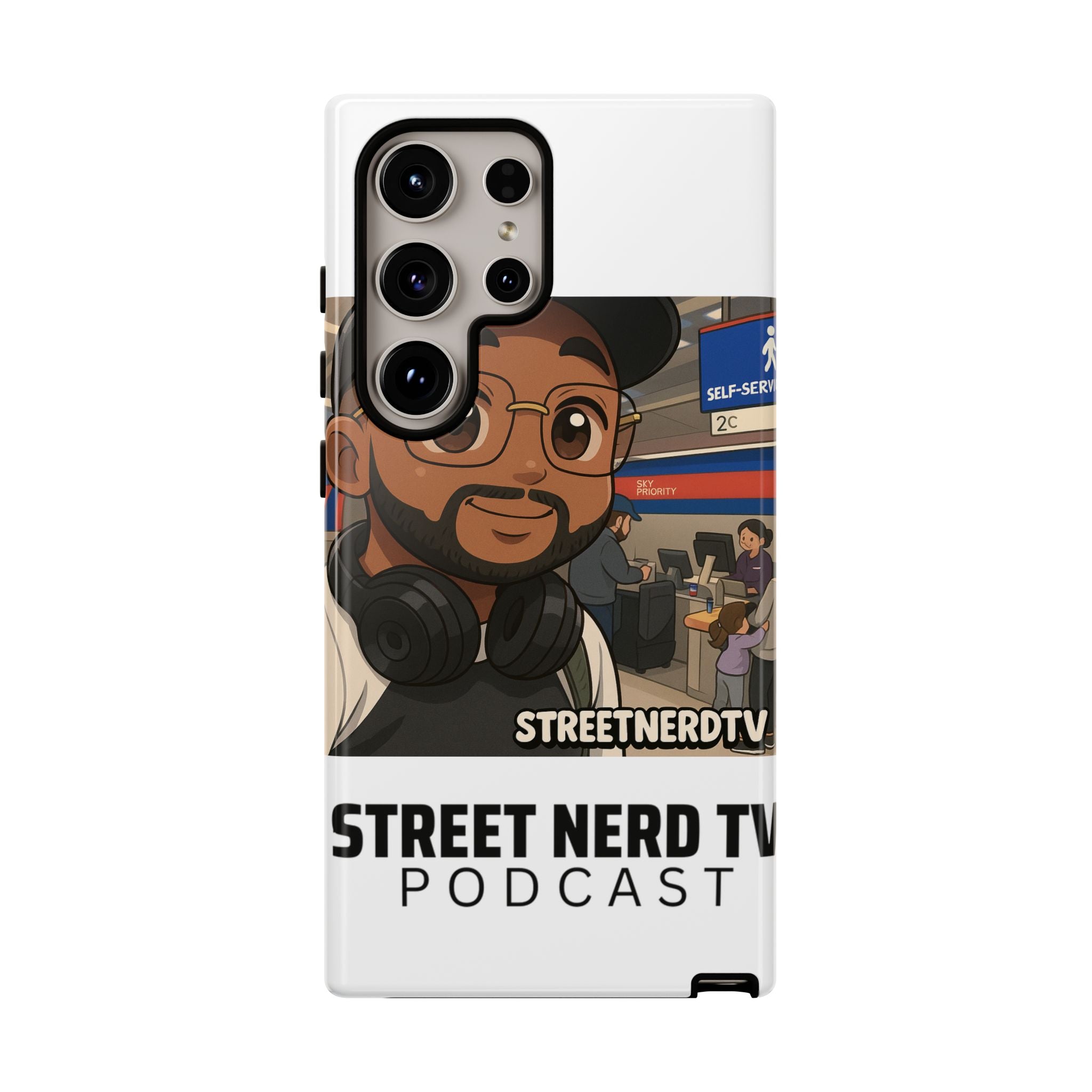 Podcast Phone Case | Tough Cases for Street Nerd TV Lovers, Geek Gifts, Decorative Tech Accessories, Durable Mobile Covers, Unique Gadgets