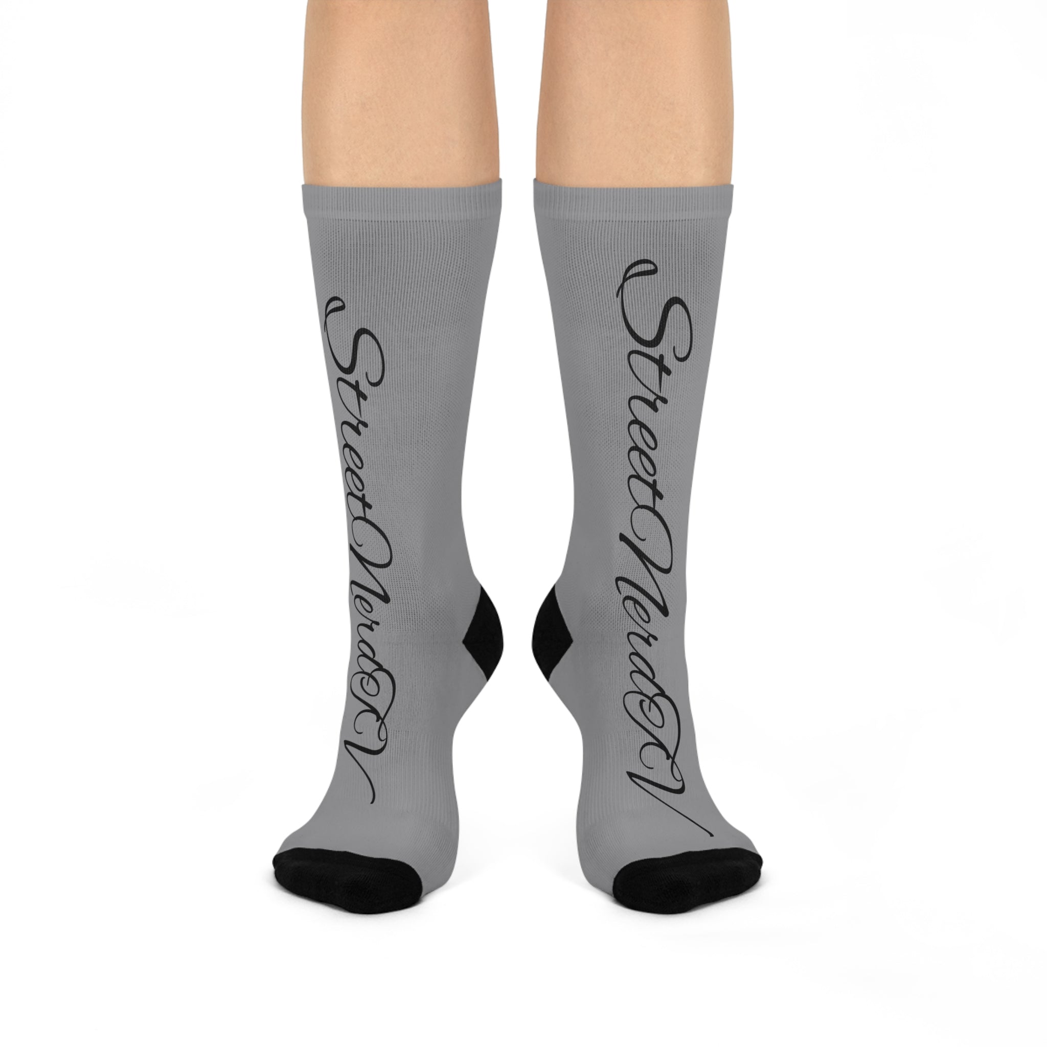 Stylish Cushioned Crew Socks for Comfort Lovers, Gift for Friends, Cozy Style, Everyday Wear, Casual Footwear