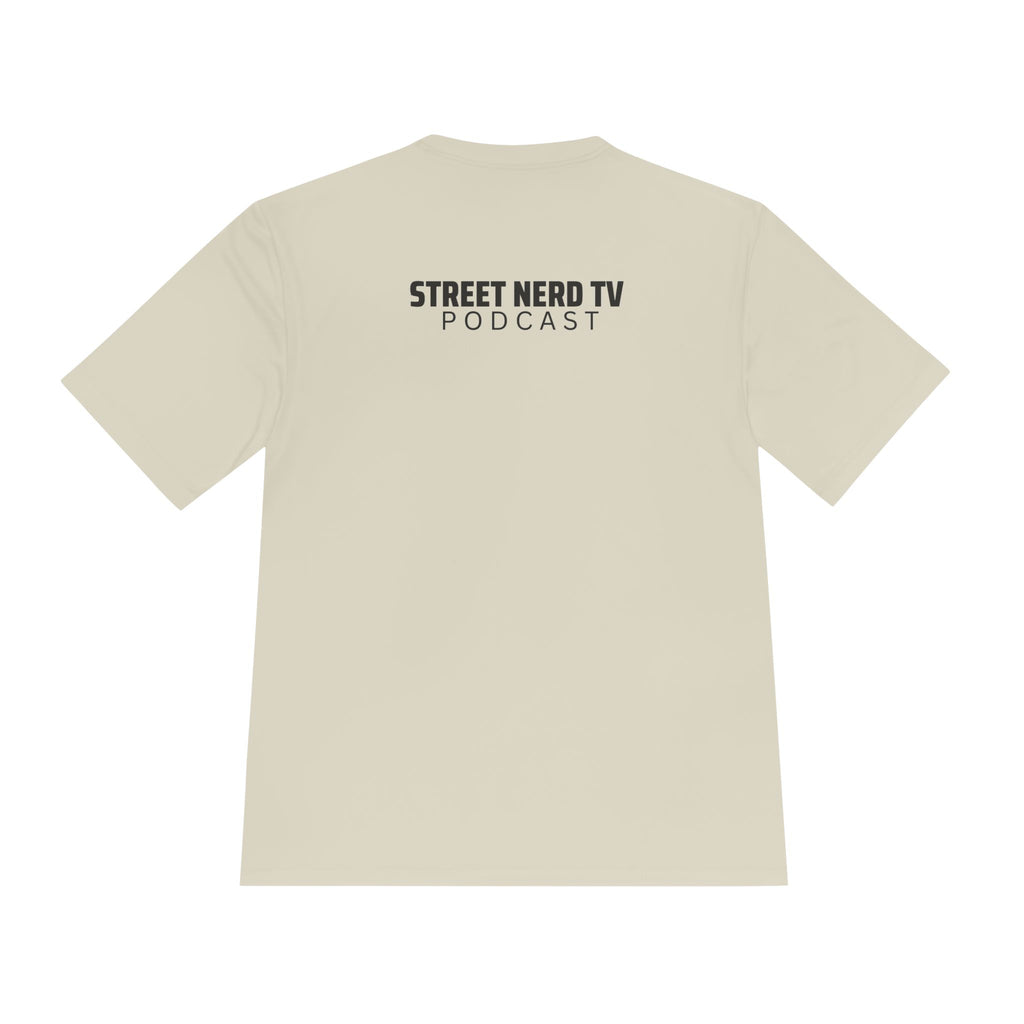 Street Nerd TV Podcast Tee - Unisex Moisture Wicking Athletic Shirt, Workout Top, Casual Wear, Gift for Podcasters, Cool Summer Apparel