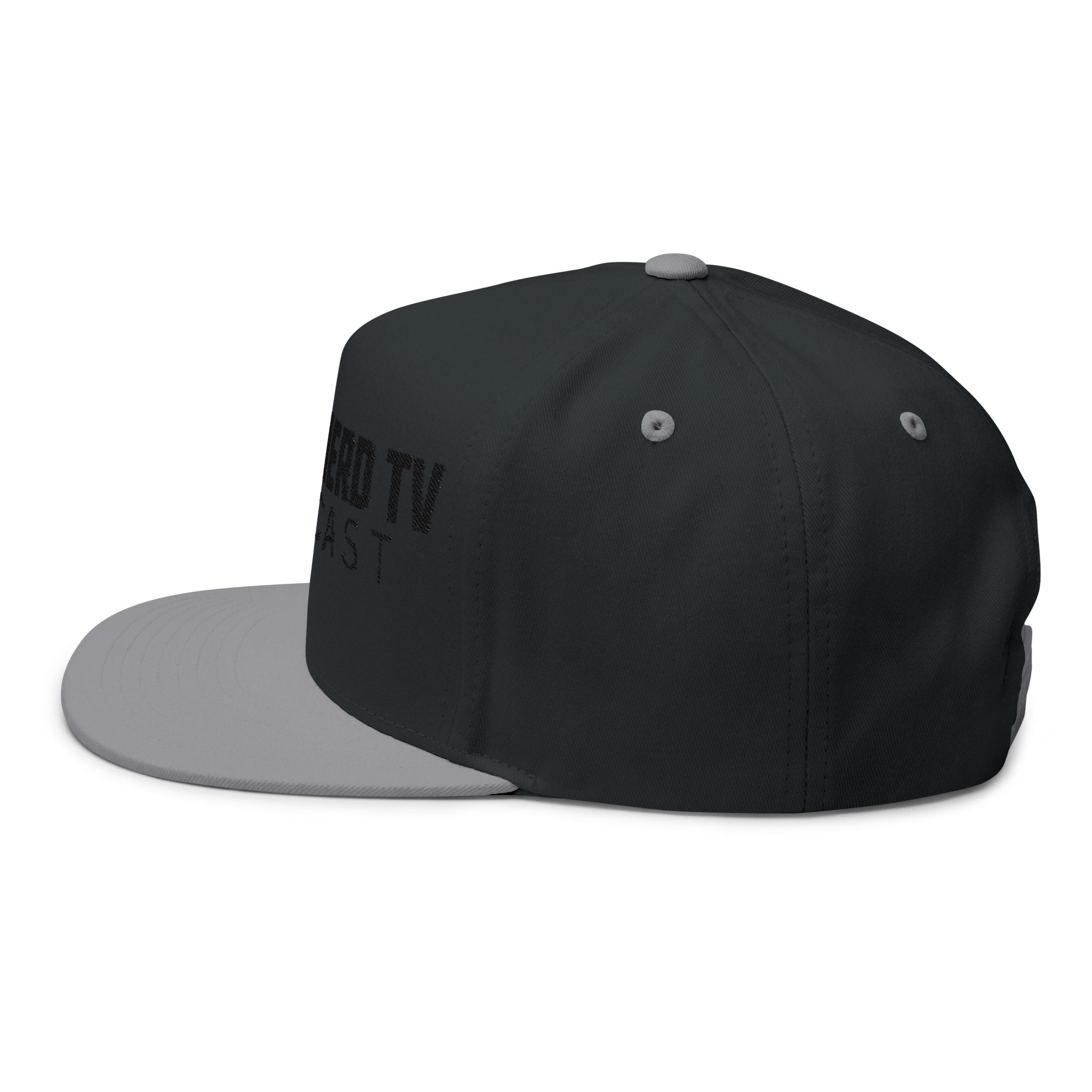 Street Nerd TV Podcast Flat Bill Cap — Embroidered Logo Snapback