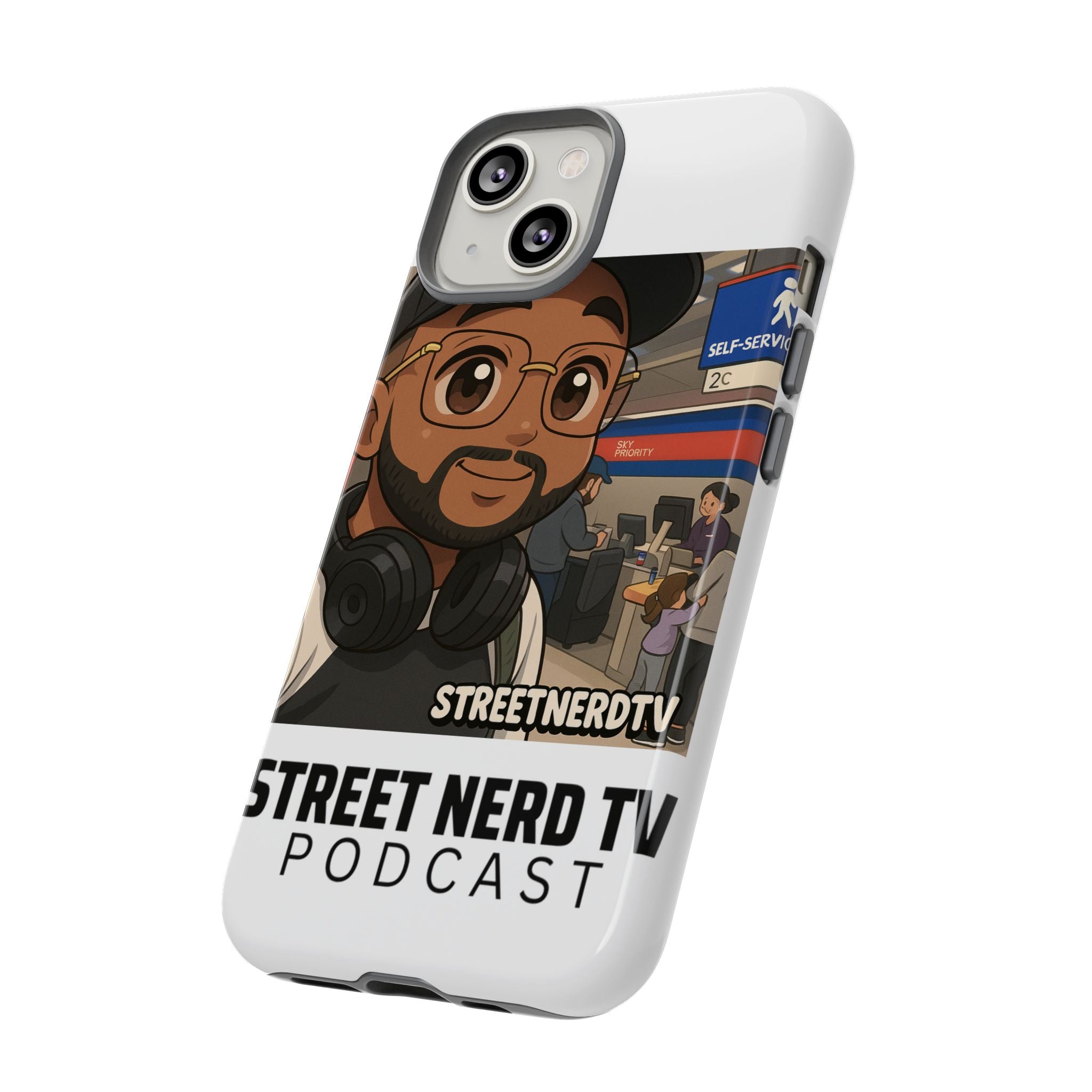 Podcast Phone Case | Tough Cases for Street Nerd TV Lovers, Geek Gifts, Decorative Tech Accessories, Durable Mobile Covers, Unique Gadgets