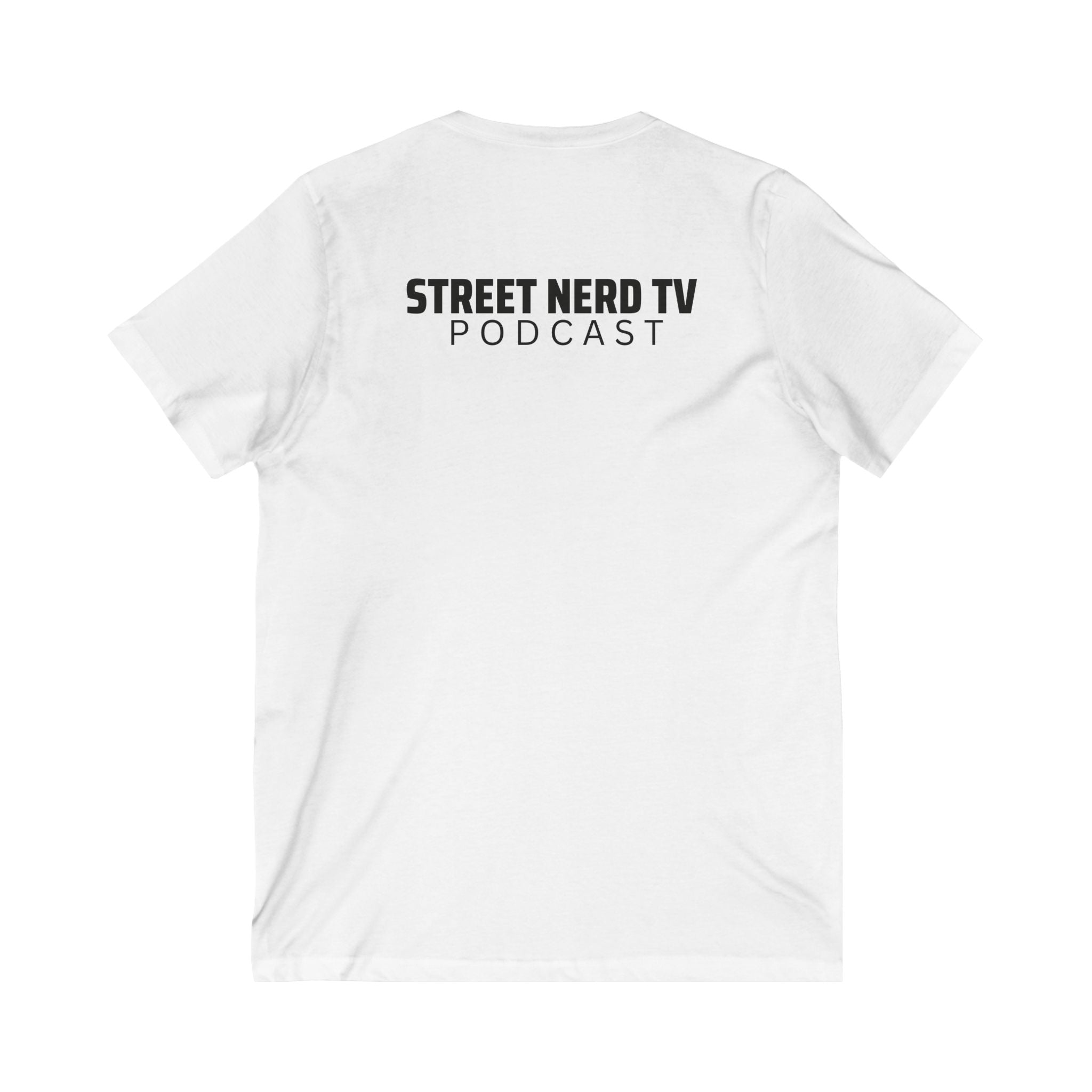 Street Nerd TV V-Neck Tee, Casual Graphic Tee, Podcast Merchandise, Gift for Fans, Comfortable Everyday Wear