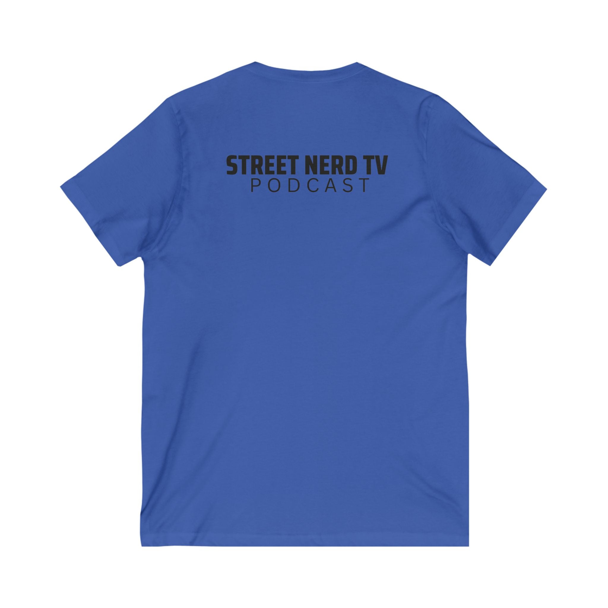 Street Nerd TV V-Neck Tee, Casual Graphic Tee, Podcast Merchandise, Gift for Fans, Comfortable Everyday Wear