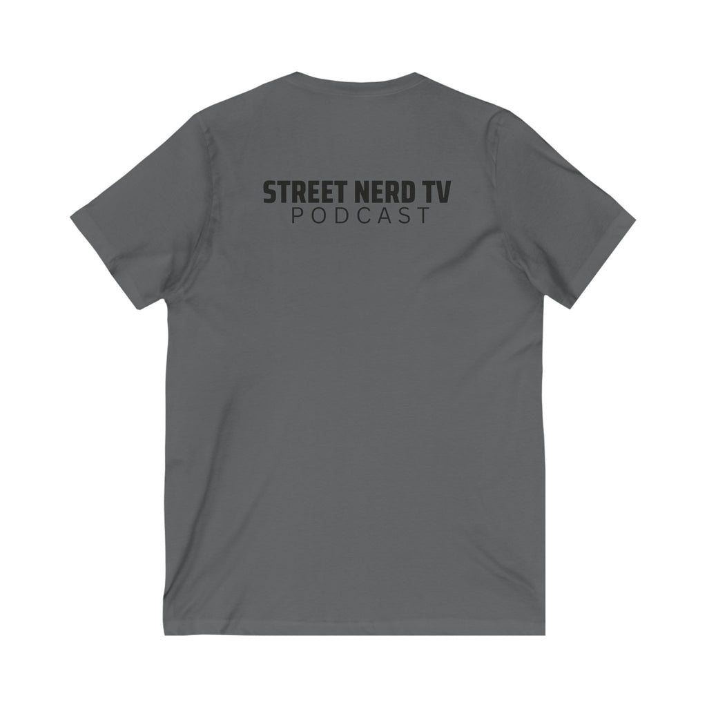 Street Nerd TV V-Neck Tee, Casual Graphic Tee, Podcast Merchandise, Gift for Fans, Comfortable Everyday Wear