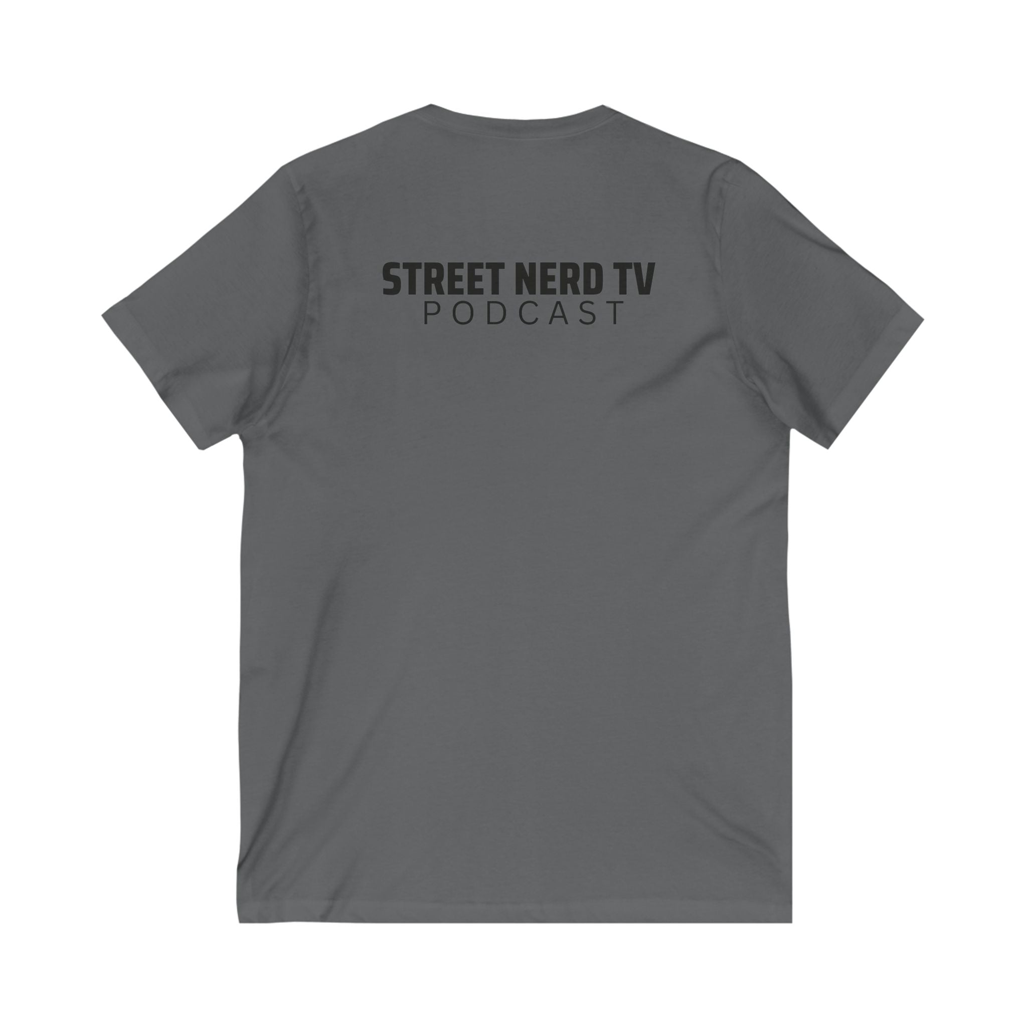 Street Nerd TV V-Neck Tee, Casual Graphic Tee, Podcast Merchandise, Gift for Fans, Comfortable Everyday Wear