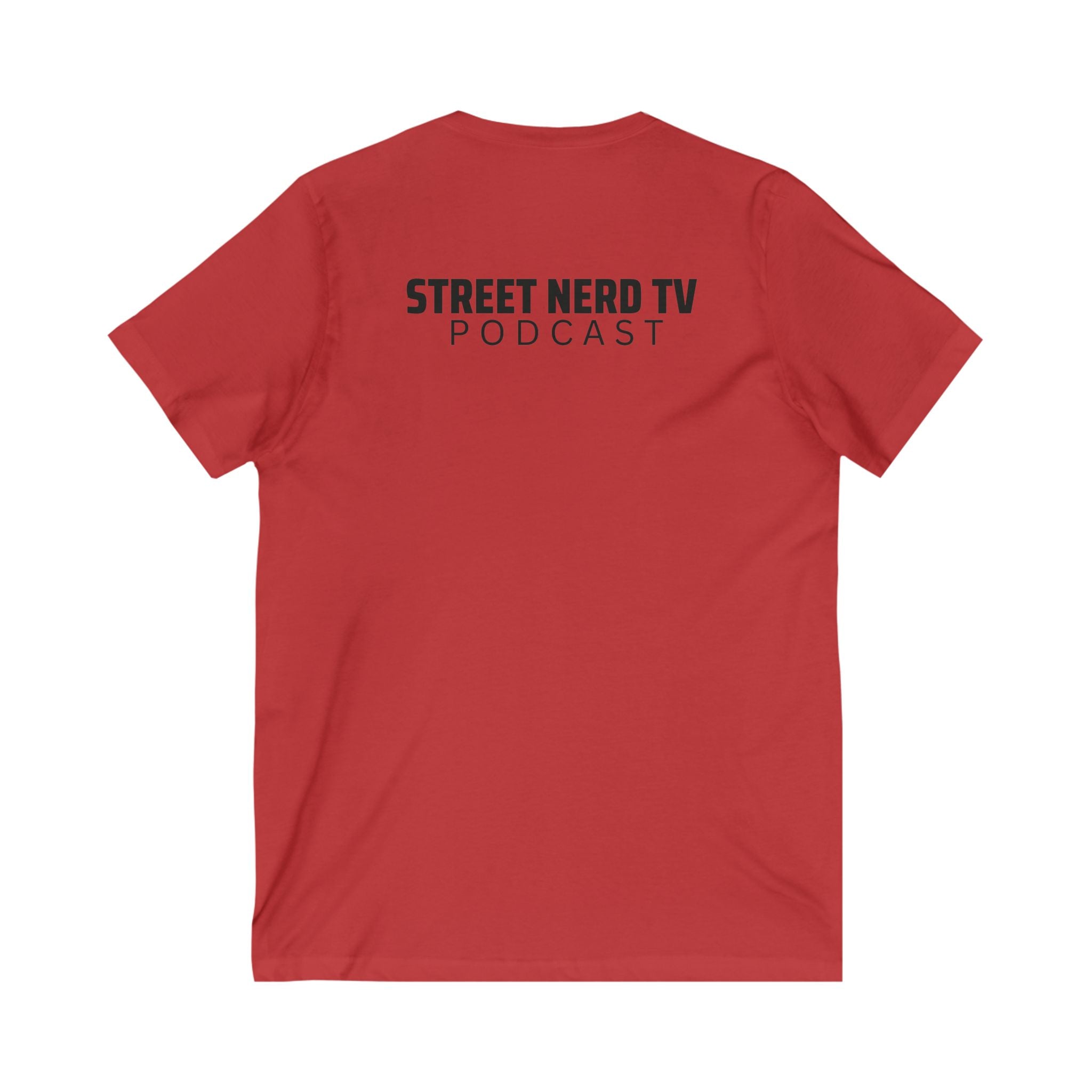 Street Nerd TV V-Neck Tee, Casual Graphic Tee, Podcast Merchandise, Gift for Fans, Comfortable Everyday Wear