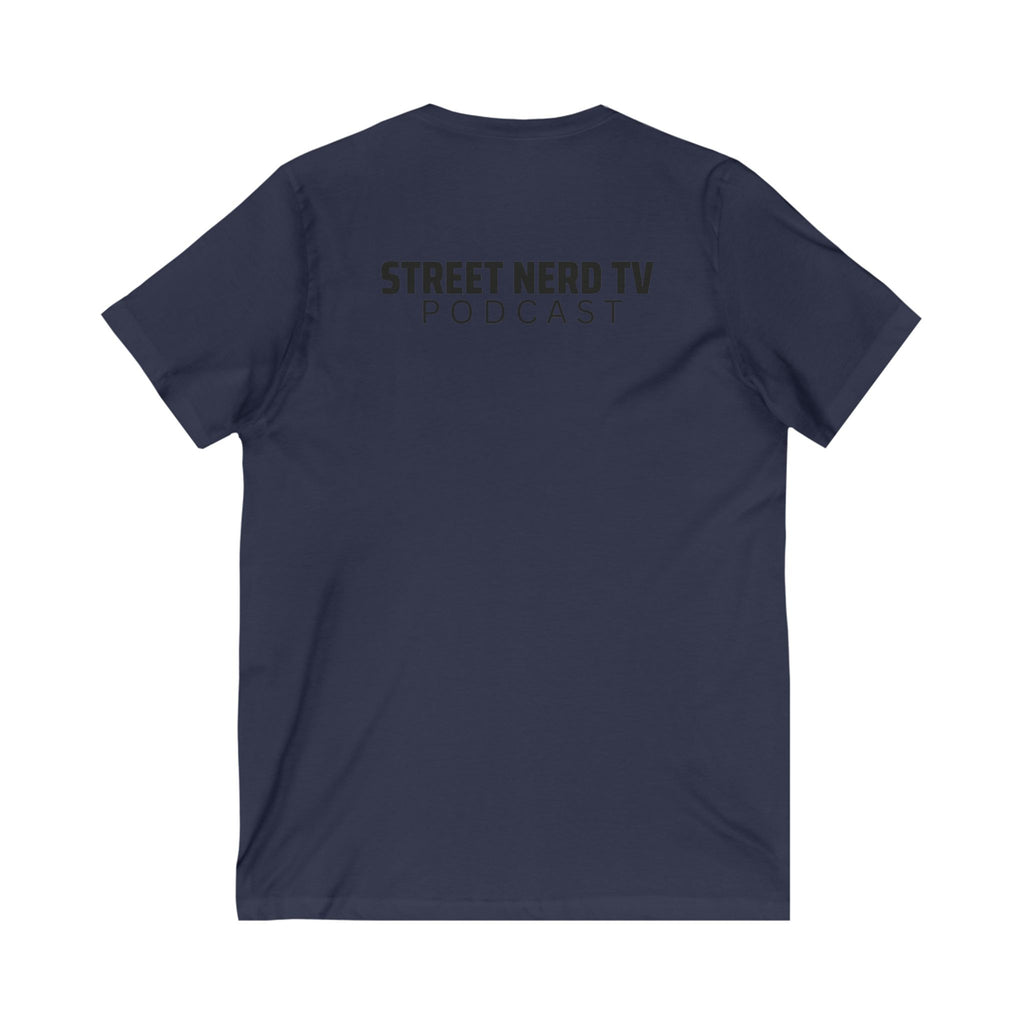 Street Nerd TV V-Neck Tee, Casual Graphic Tee, Podcast Merchandise, Gift for Fans, Comfortable Everyday Wear