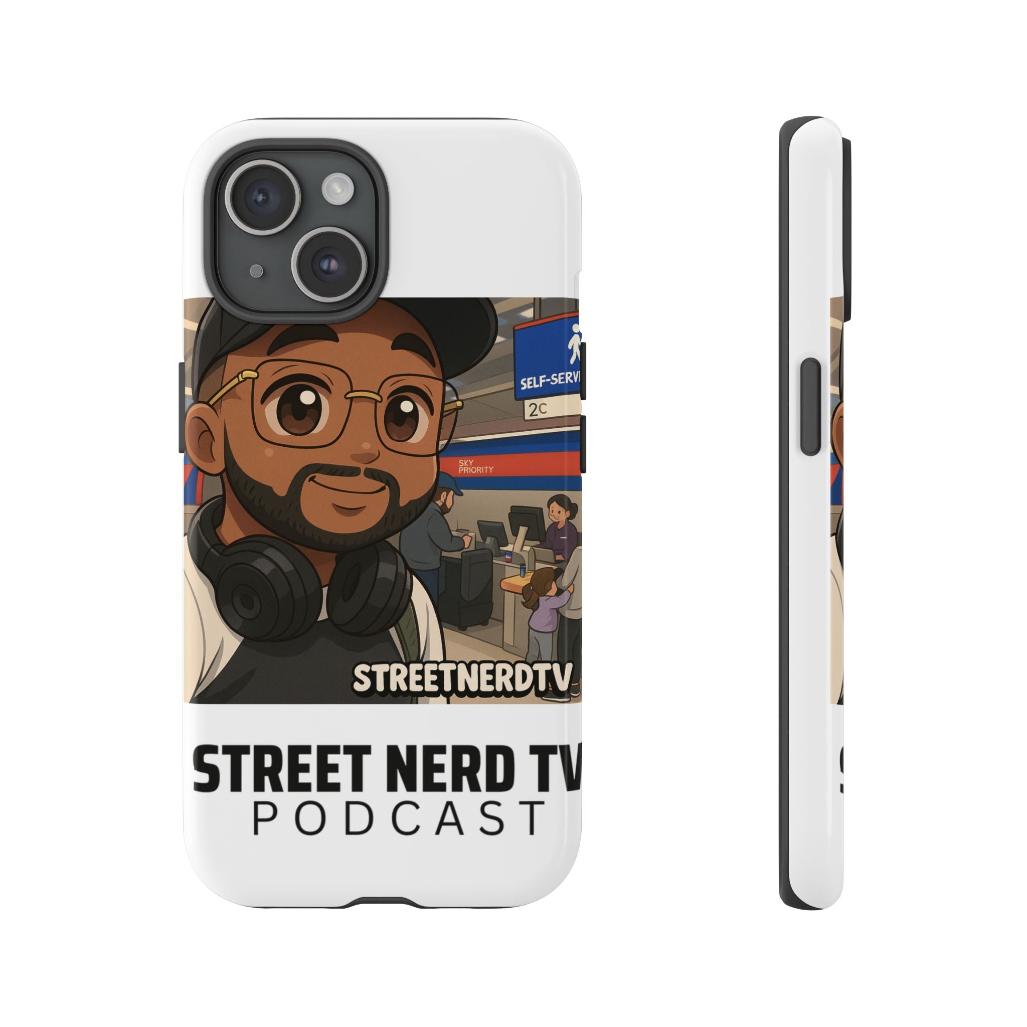 Podcast Phone Case | Tough Cases for Street Nerd TV Lovers, Geek Gifts, Decorative Tech Accessories, Durable Mobile Covers, Unique Gadgets