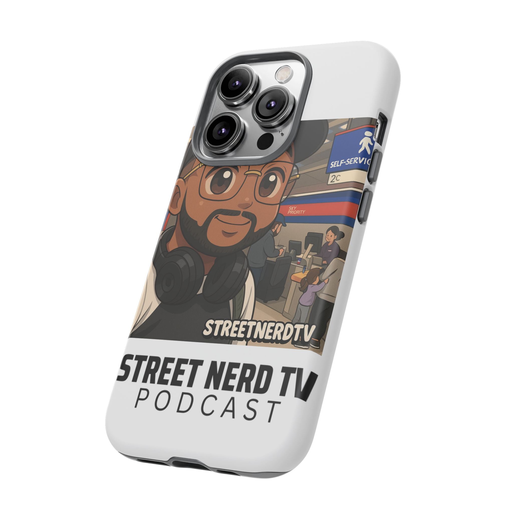 Podcast Phone Case | Tough Cases for Street Nerd TV Lovers, Geek Gifts, Decorative Tech Accessories, Durable Mobile Covers, Unique Gadgets