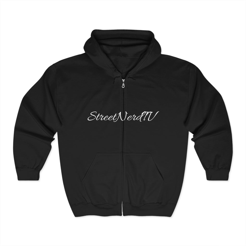 Streetwear Zip Hoodie, Unisex Heavy Blend, Perfect for Casual Style, Street Culture, Podcast Fans, Comfortable Everyday Wear