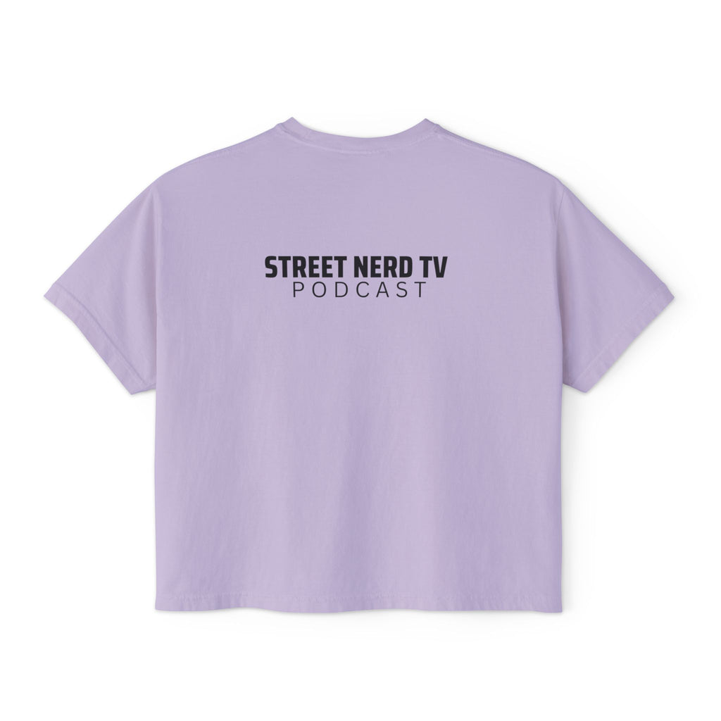 Street Nerd Boxy Tee | Cute Casual Tee for Podcast Lovers, Streetwear Shirt, Gift for Fans, Comfortable Everyday Wear