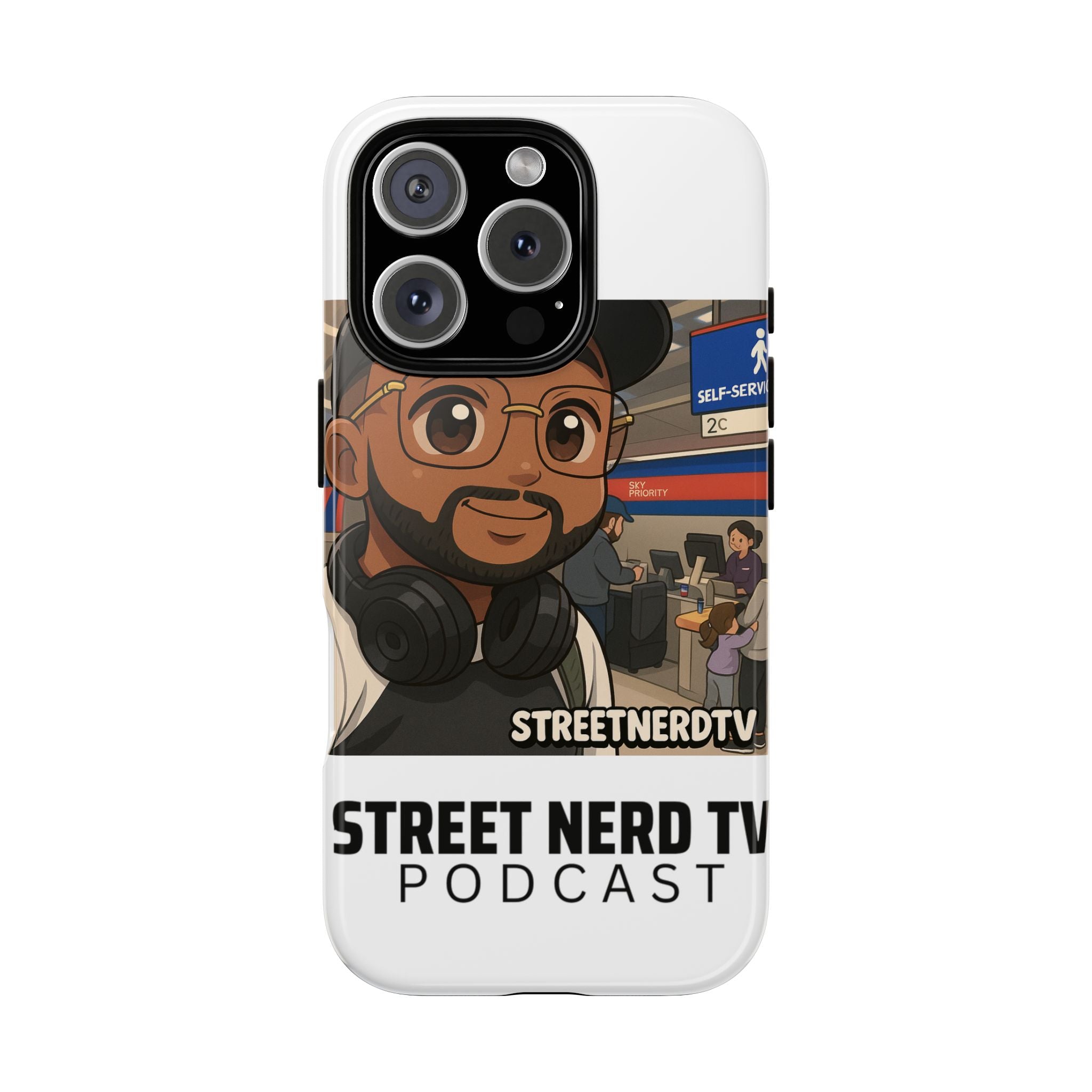 Podcast Phone Case | Tough Cases for Street Nerd TV Lovers, Geek Gifts, Decorative Tech Accessories, Durable Mobile Covers, Unique Gadgets