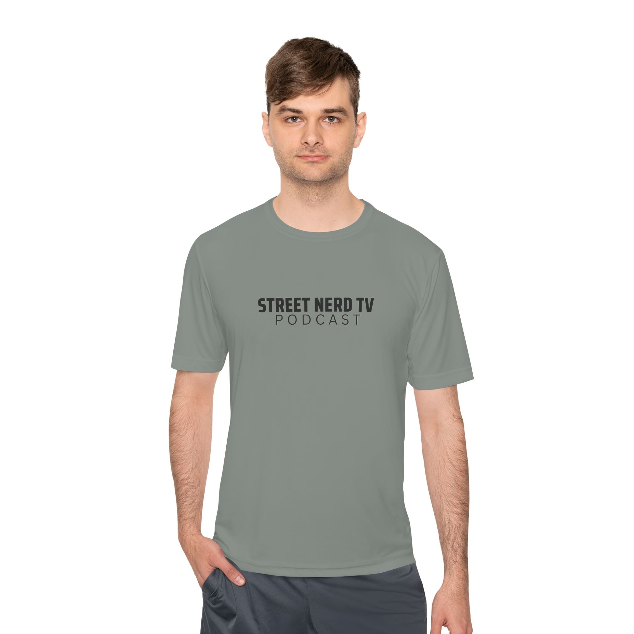 Street Nerd TV Podcast Tee - Unisex Moisture Wicking Athletic Shirt, Workout Top, Casual Wear, Gift for Podcasters, Cool Summer Apparel