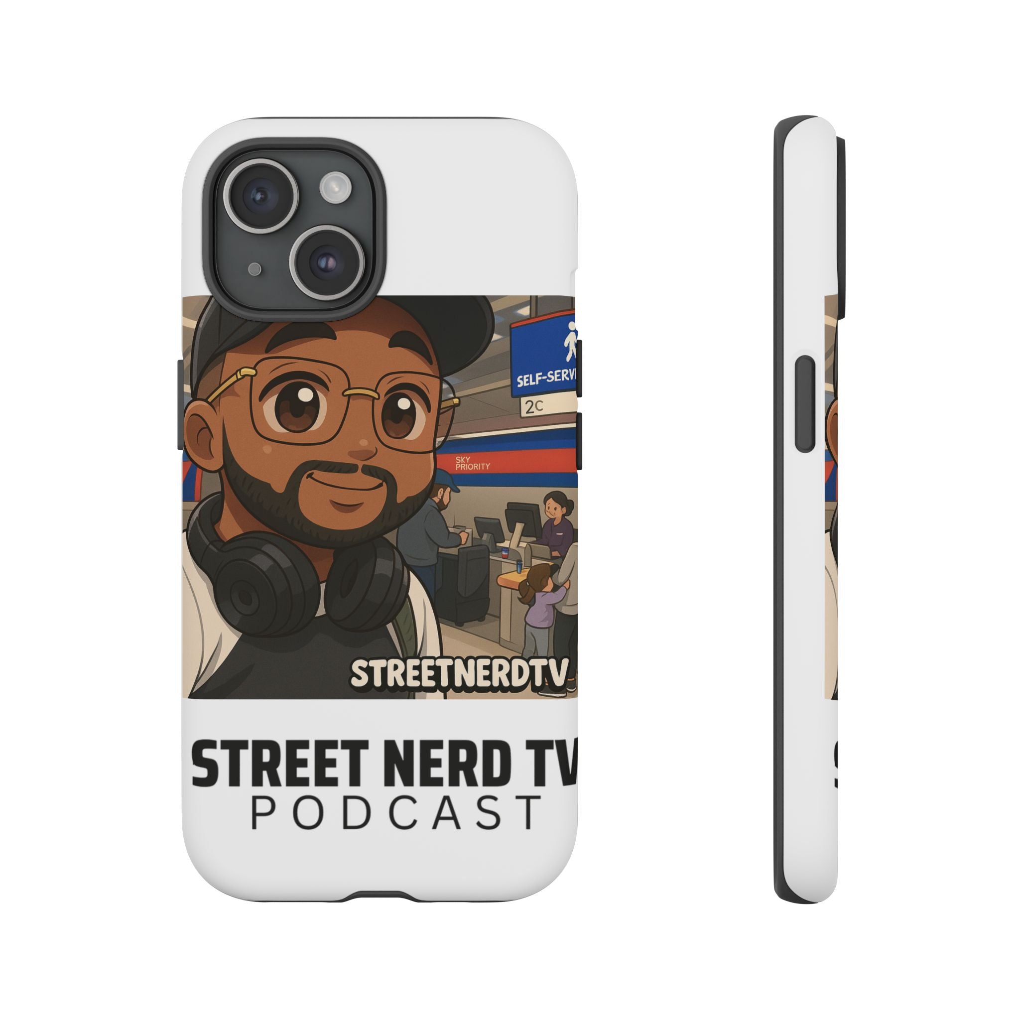 Podcast Phone Case | Tough Cases for Street Nerd TV Lovers, Geek Gifts, Decorative Tech Accessories, Durable Mobile Covers, Unique Gadgets