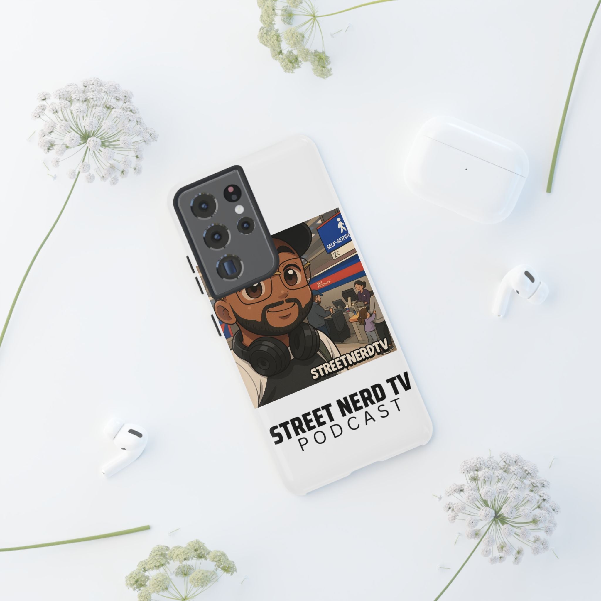Podcast Phone Case | Tough Cases for Street Nerd TV Lovers, Geek Gifts, Decorative Tech Accessories, Durable Mobile Covers, Unique Gadgets