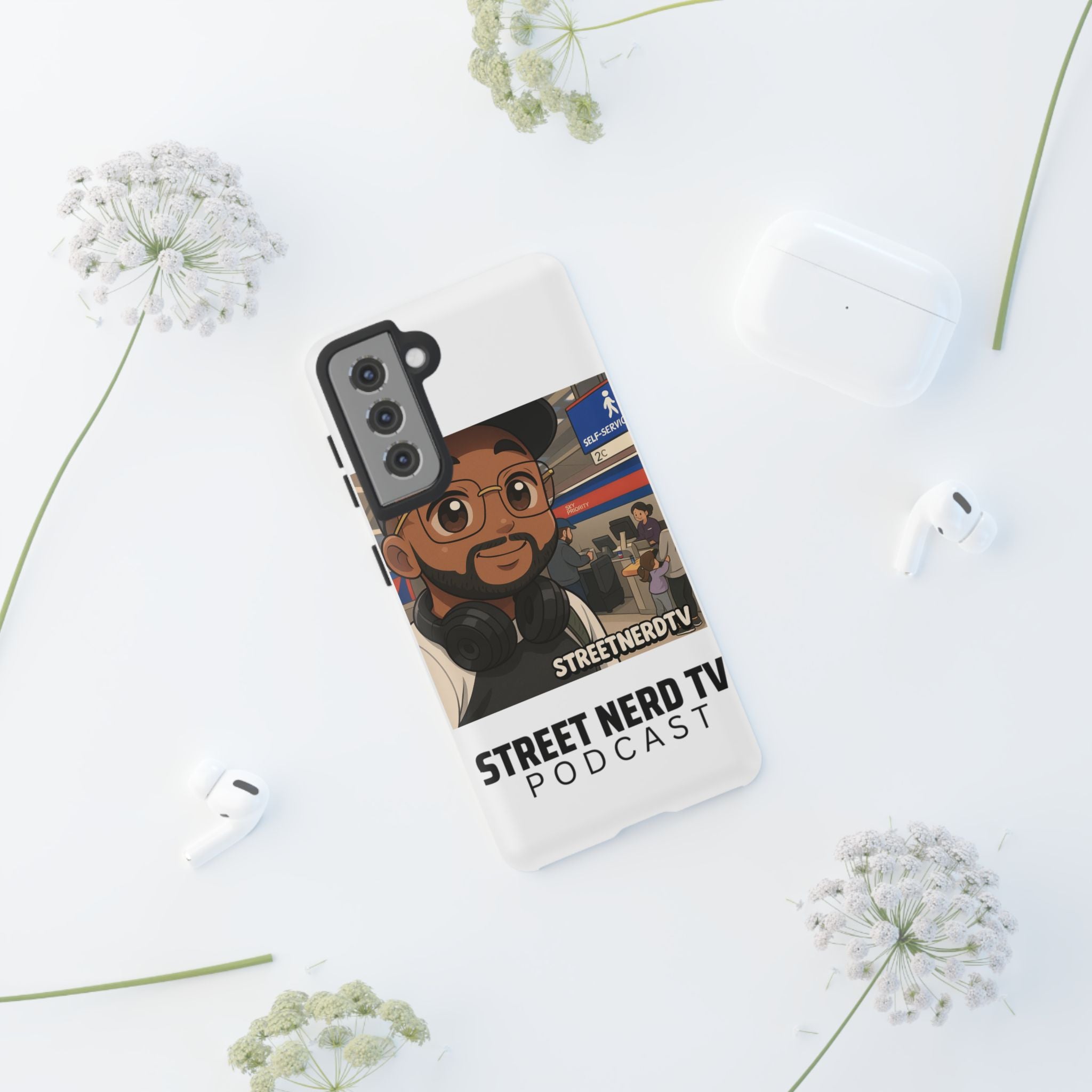 Podcast Phone Case | Tough Cases for Street Nerd TV Lovers, Geek Gifts, Decorative Tech Accessories, Durable Mobile Covers, Unique Gadgets