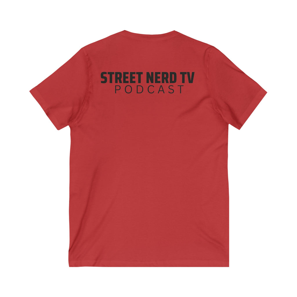Street Nerd TV Podcast V-Neck Tee, Unisex Shirt, Casual Wear, Gift for Podcasters, Streetwear