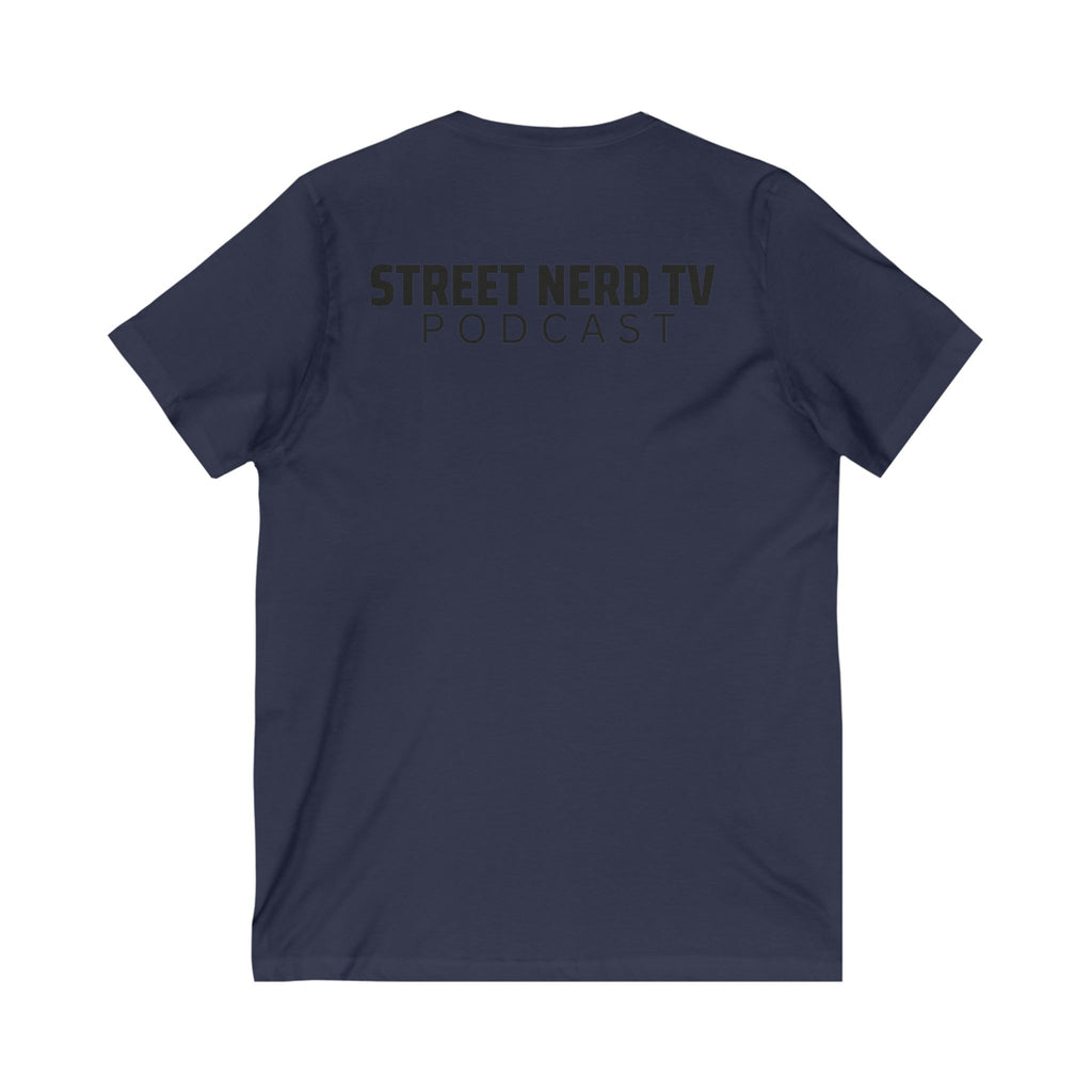 Street Nerd TV Podcast V-Neck Tee, Unisex Shirt, Casual Wear, Gift for Podcasters, Streetwear