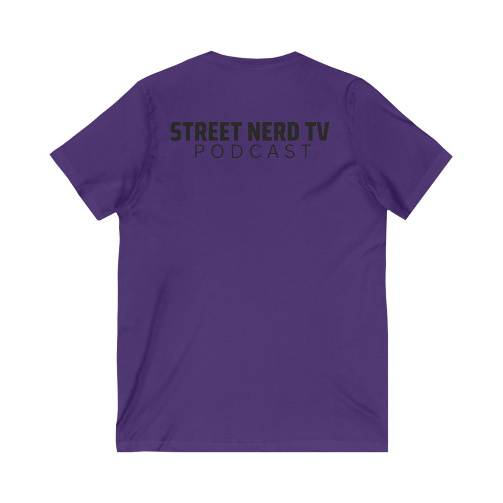 Street Nerd TV Podcast V-Neck Tee, Unisex Shirt, Casual Wear, Gift for Podcasters, Streetwear